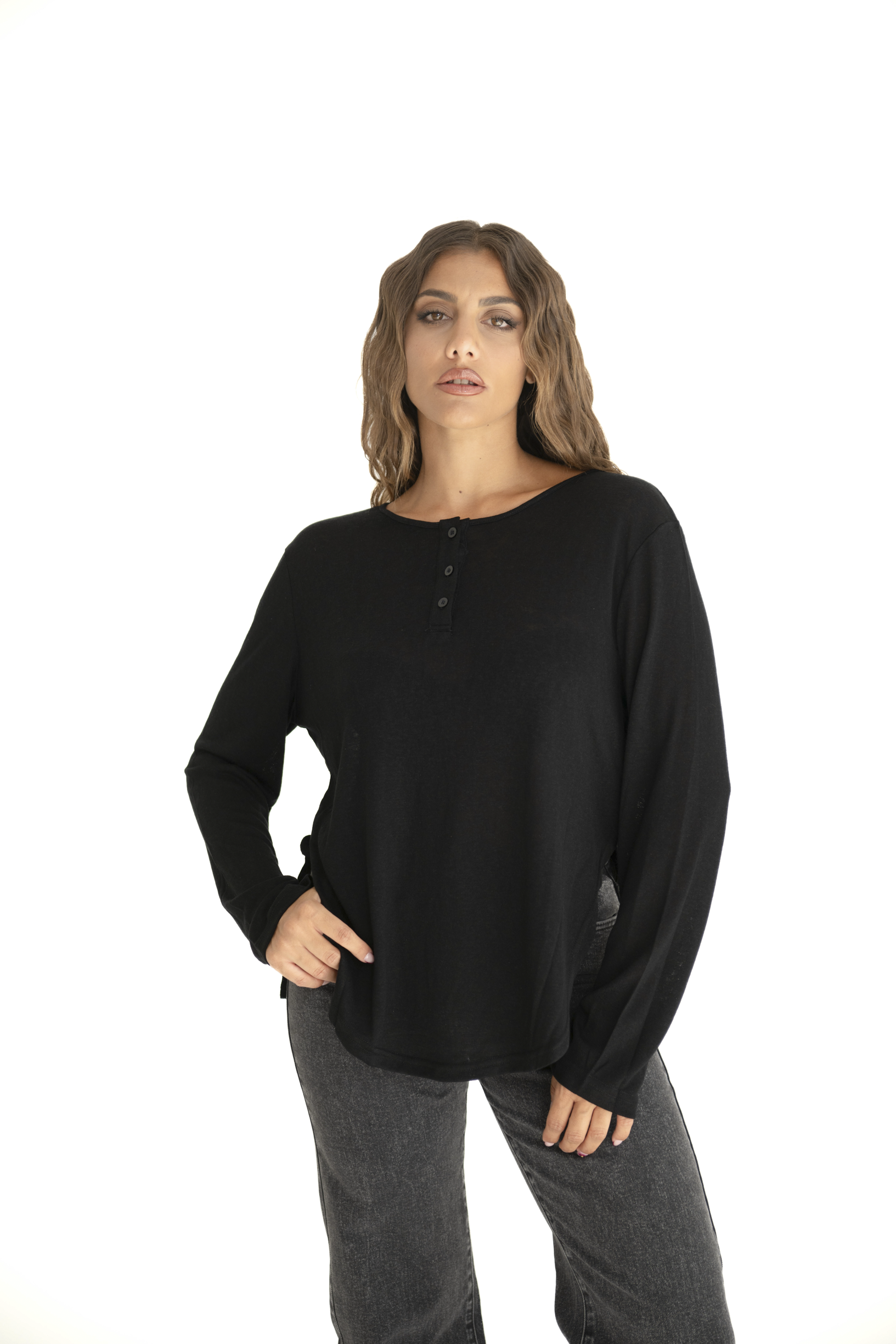Maglia semitrasparente morbida