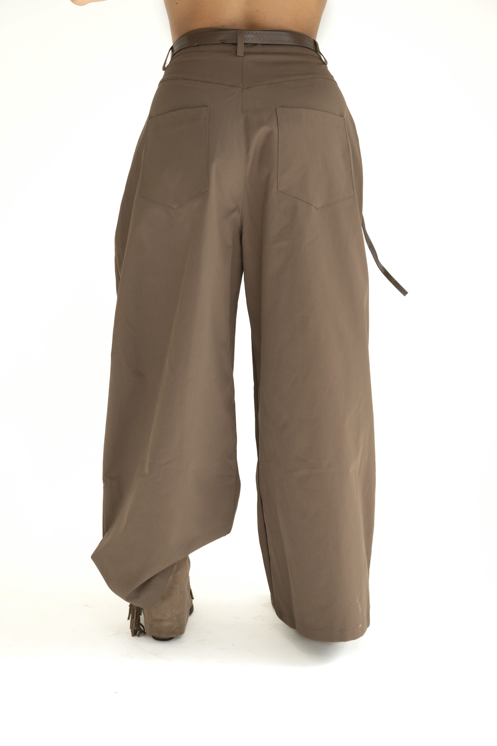Pantalone balloon con foulard