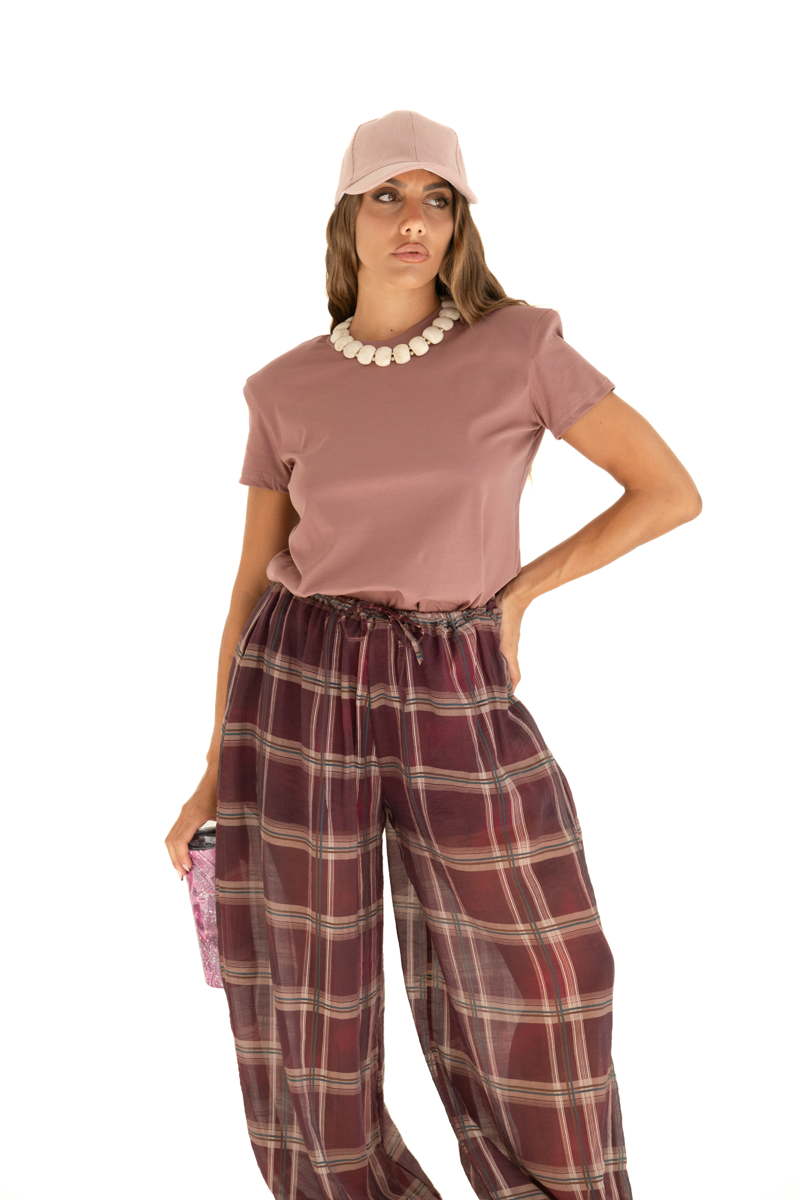 T-shirt con spalline