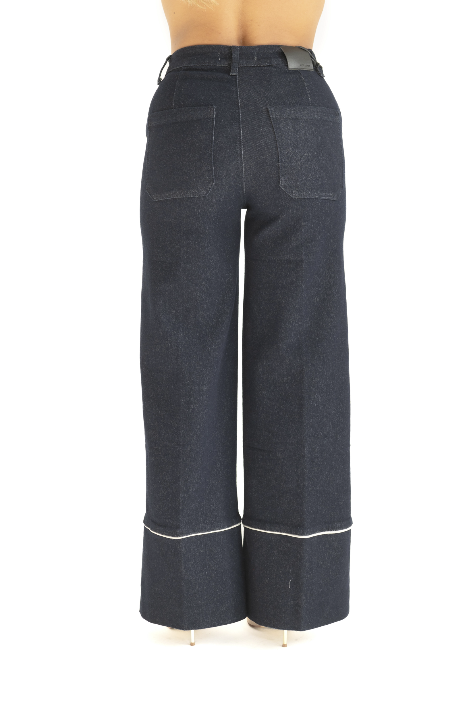 Cordset in jeans cuciture bianche