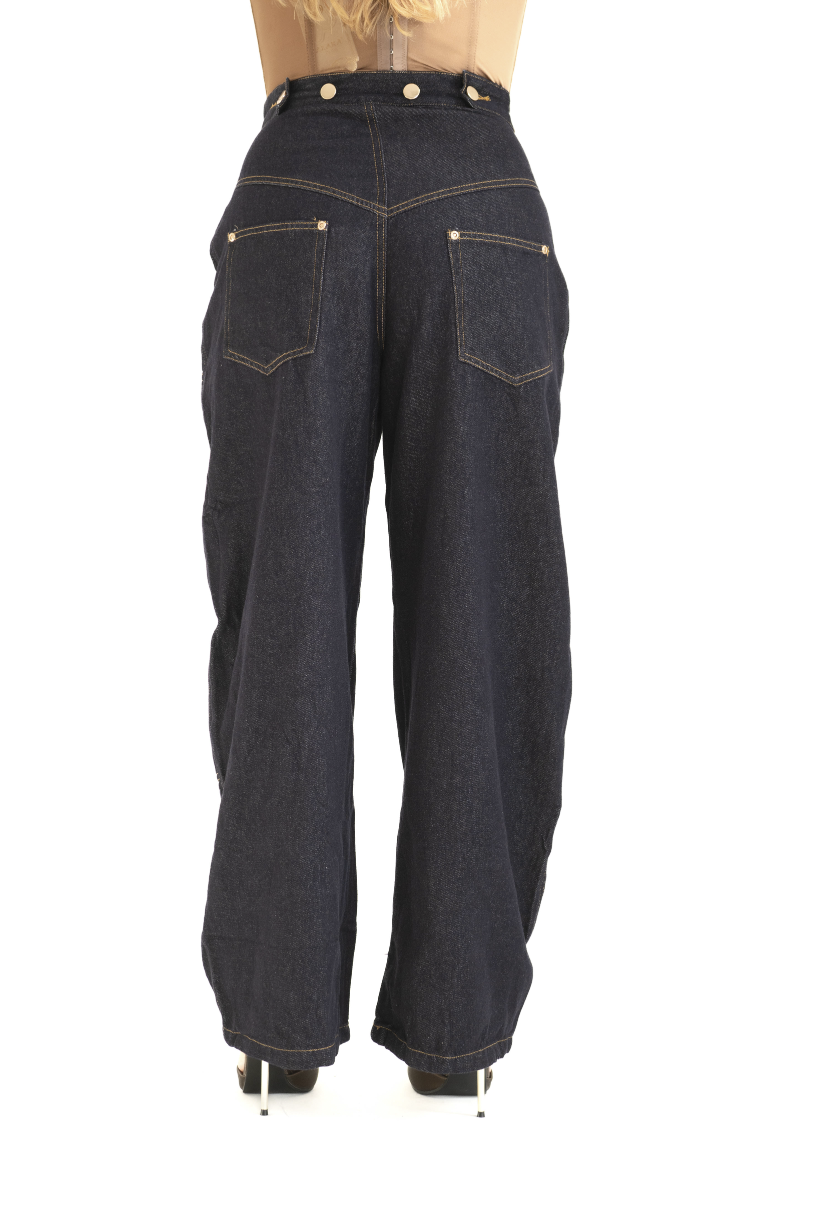 Cordset jeans denim scuro