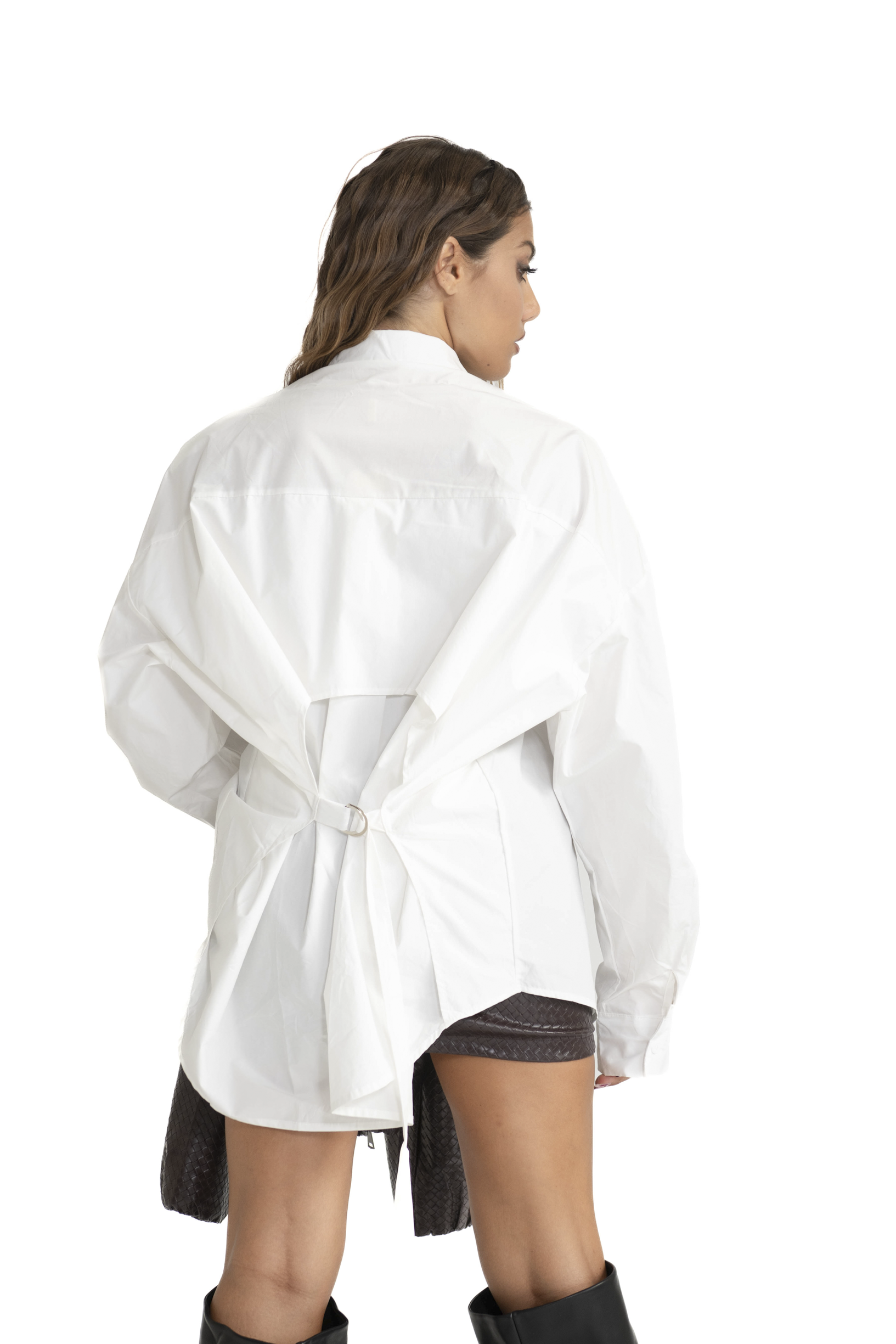 Camicia con apertura white