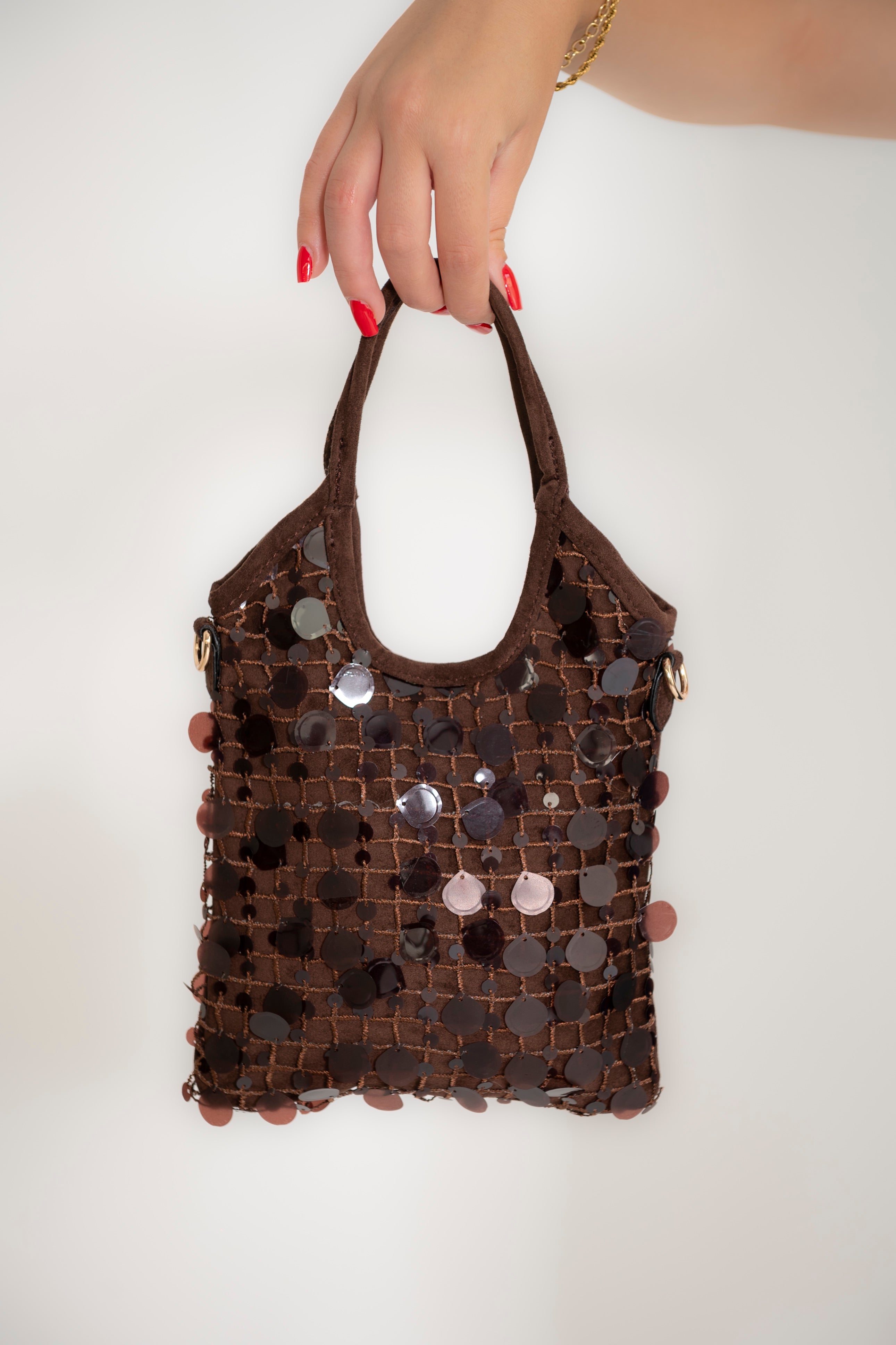 Borsa mini paillettes