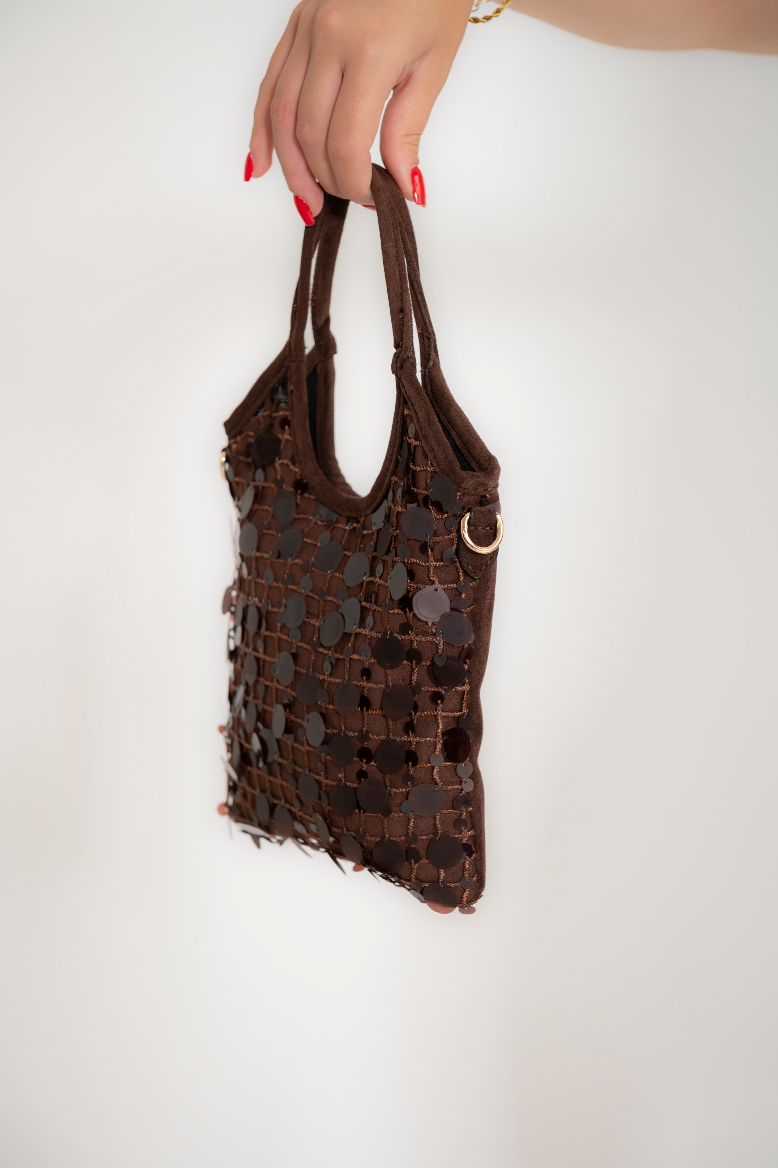 Borsa mini paillettes