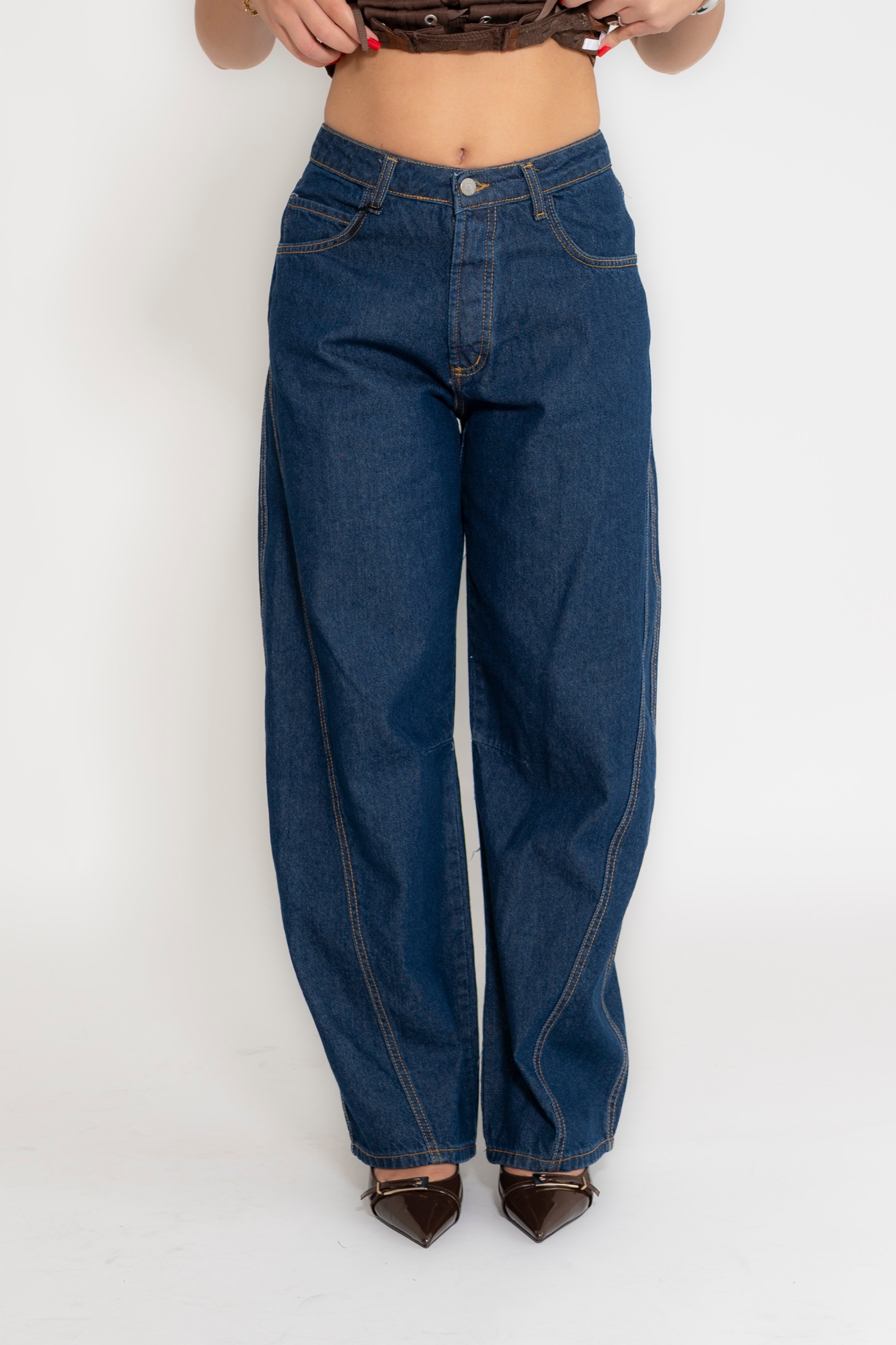 Jeans scuro ballon