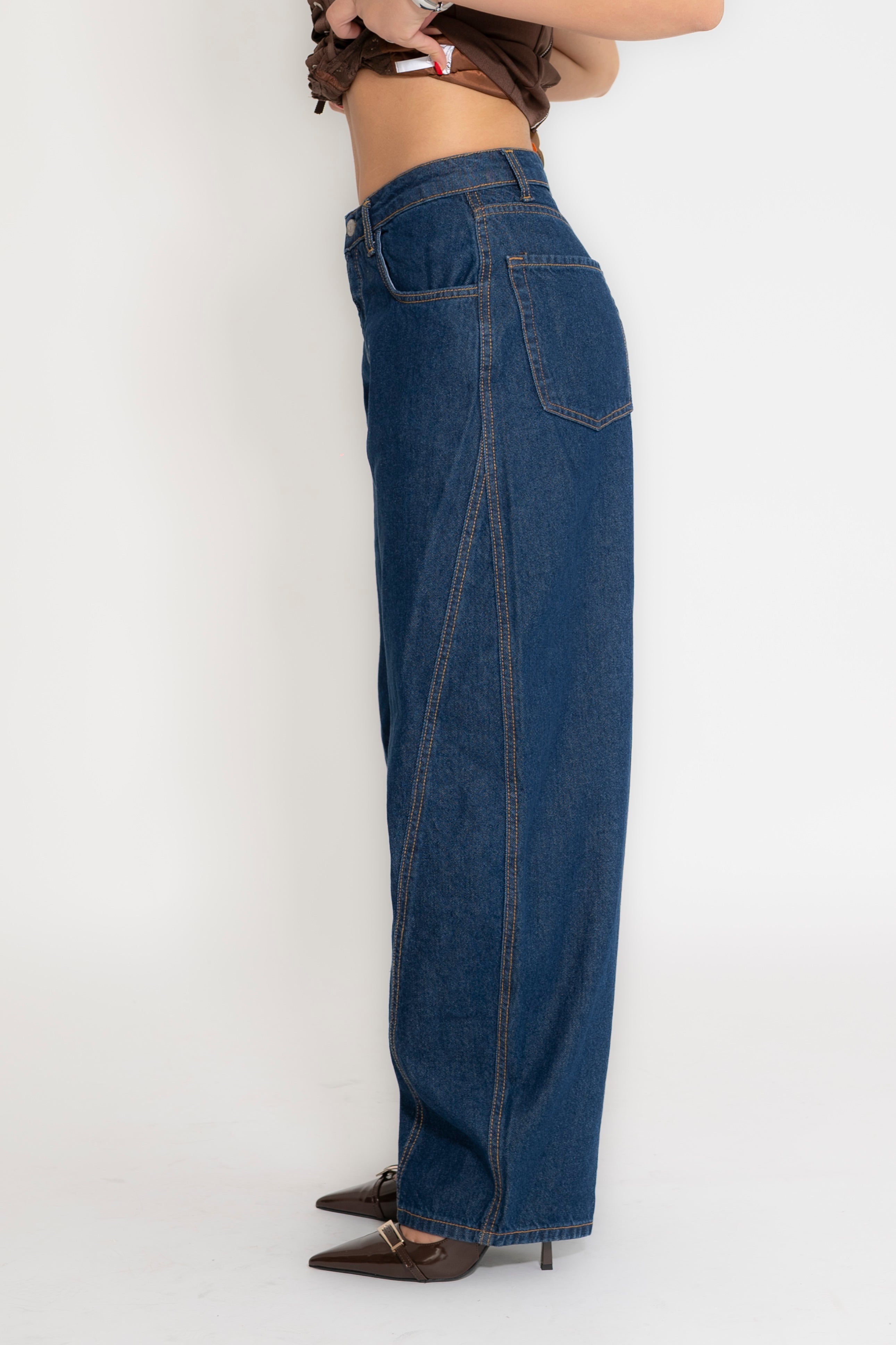Jeans scuro ballon