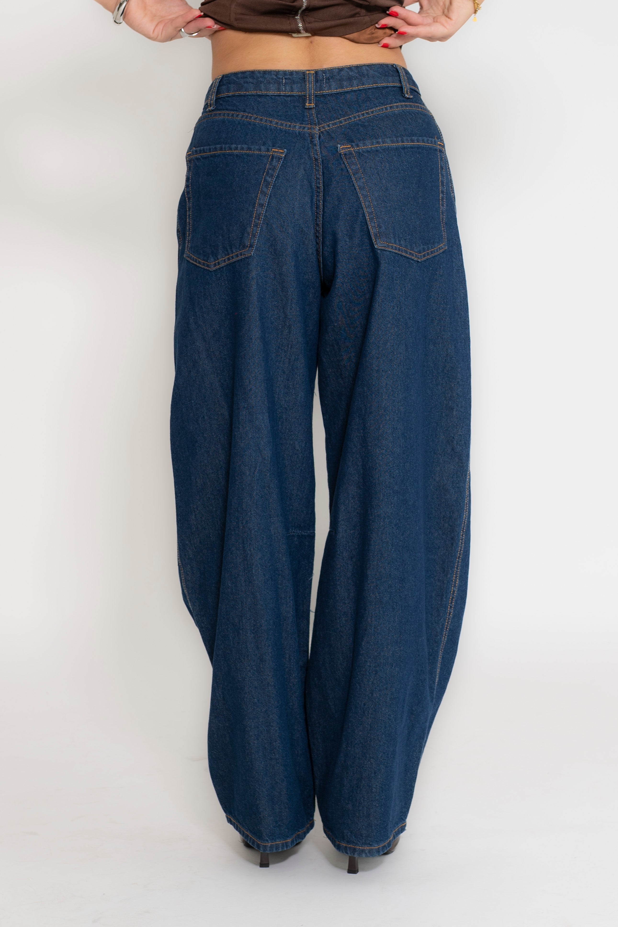 Jeans scuro ballon