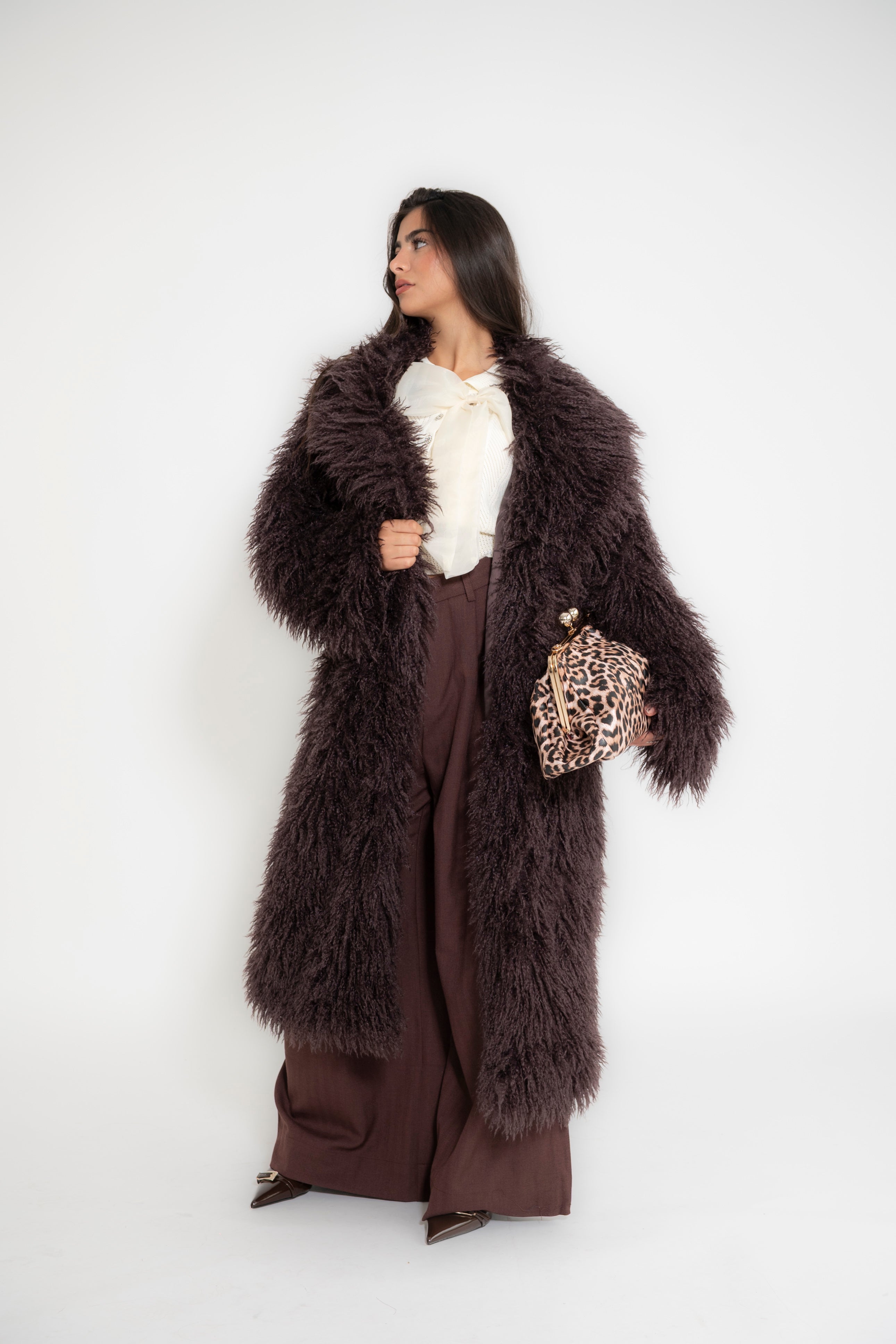Pelliccia lunga teddy