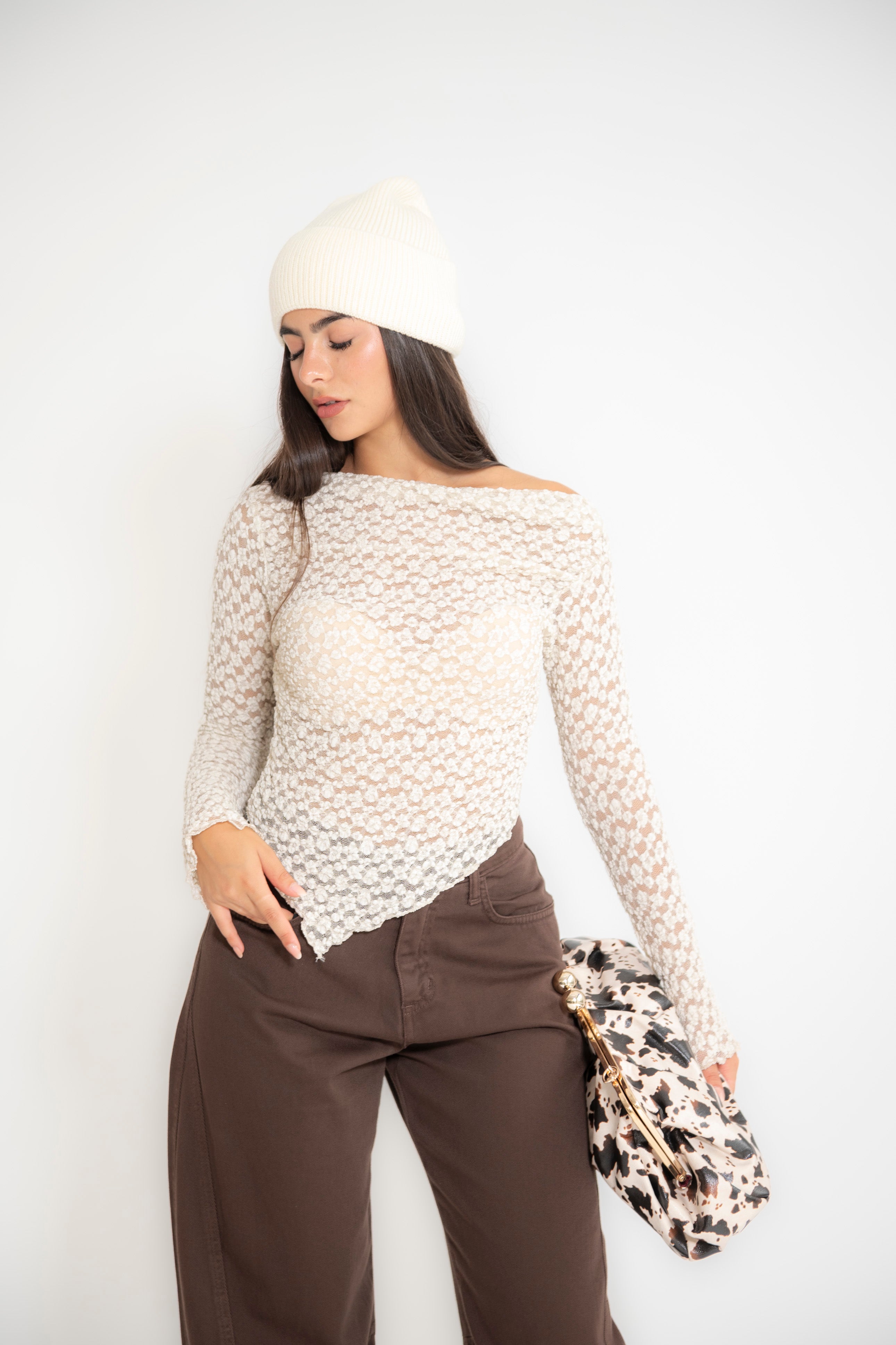 Maglia kim fiori micro