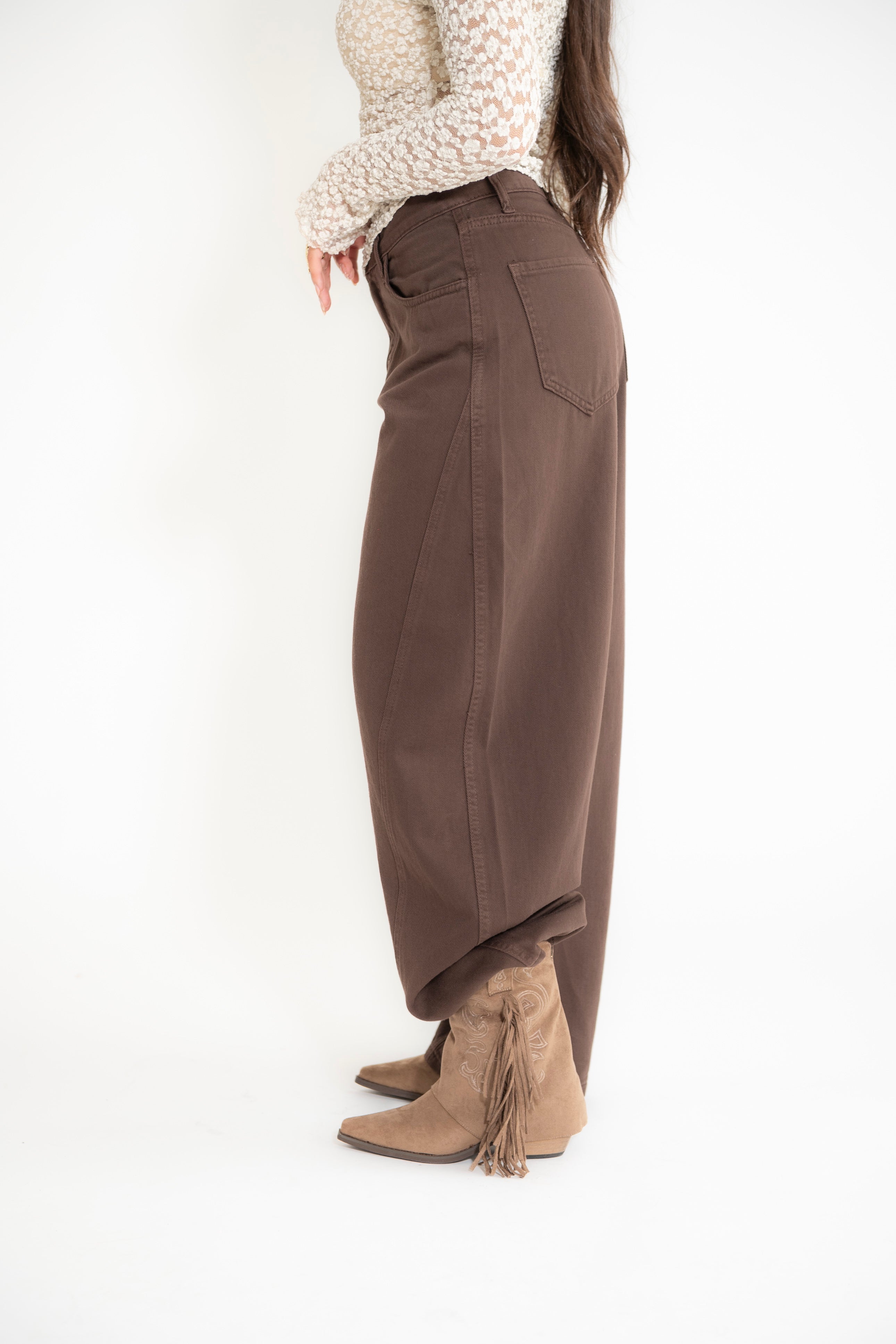 Jeans ballon brown