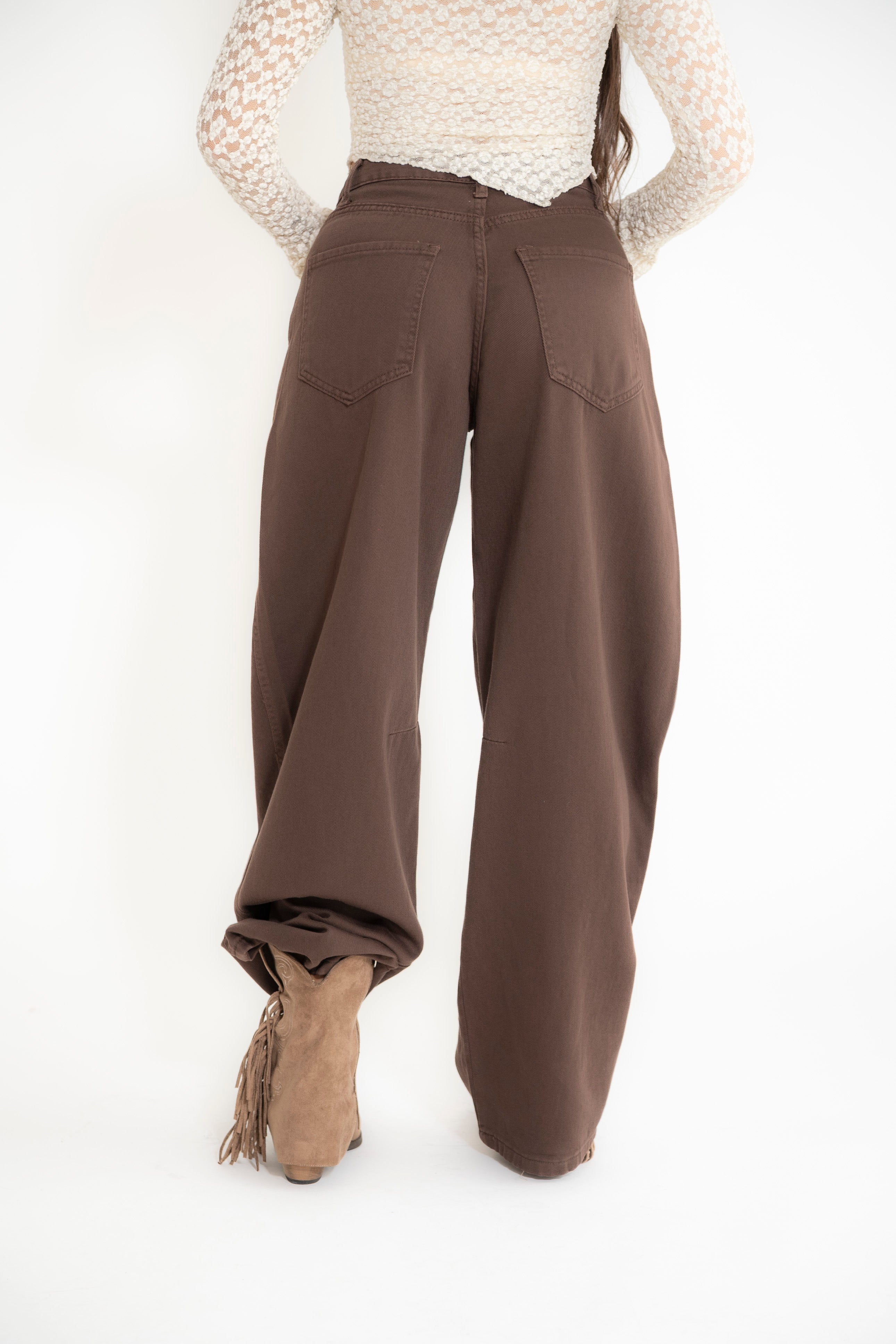 Jeans ballon brown
