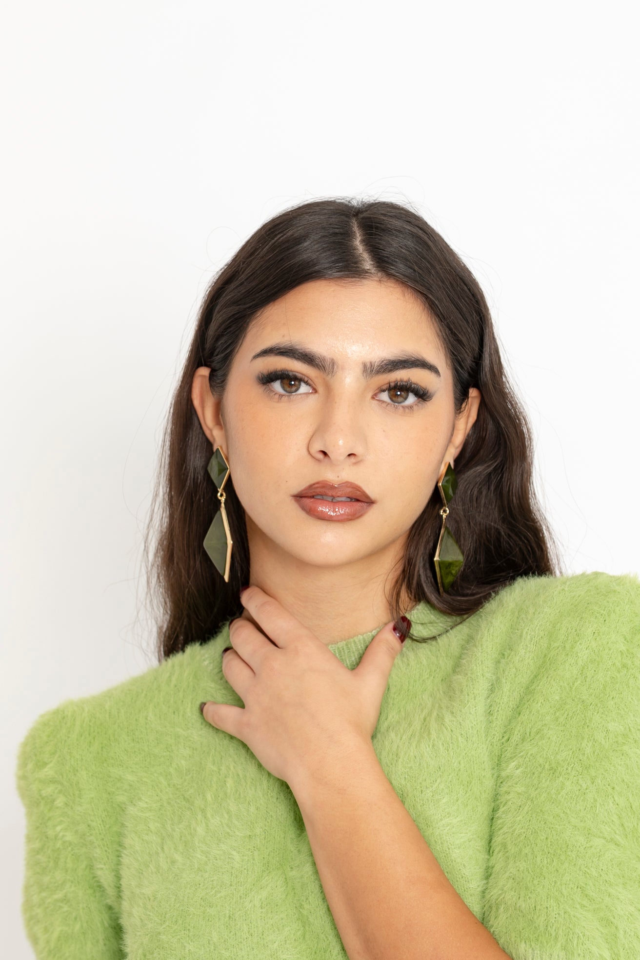 Orecchini a forma geometrica