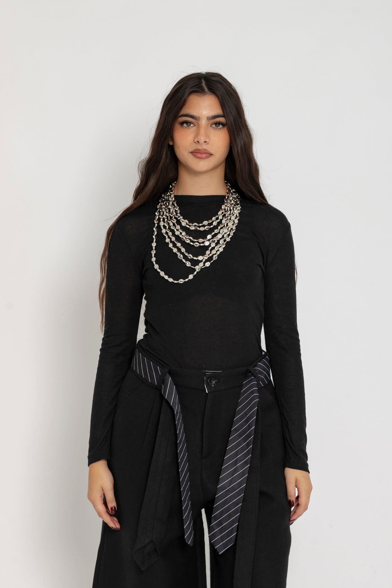 Maglia basic semitrasparente