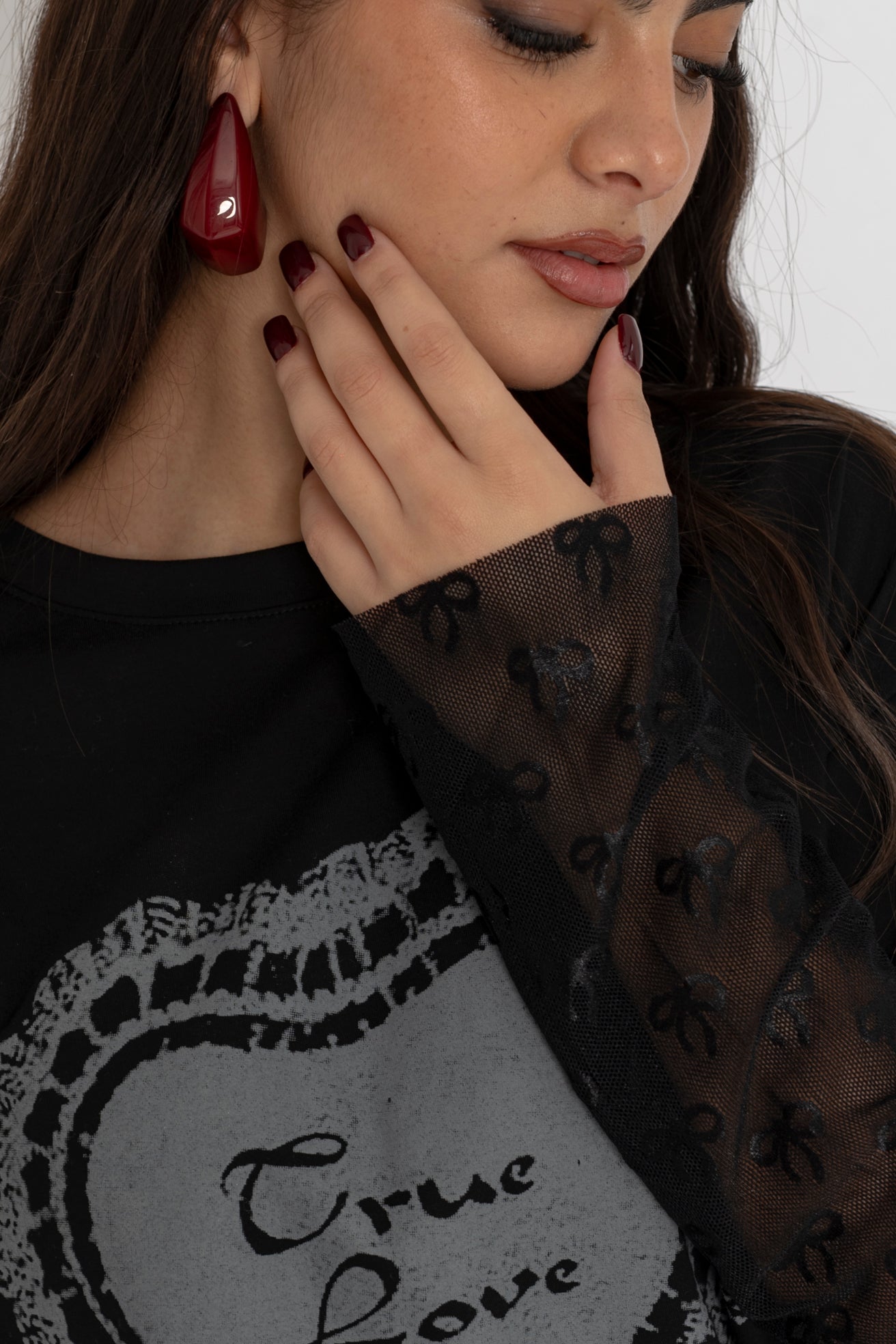 Orecchini goccia in pietra