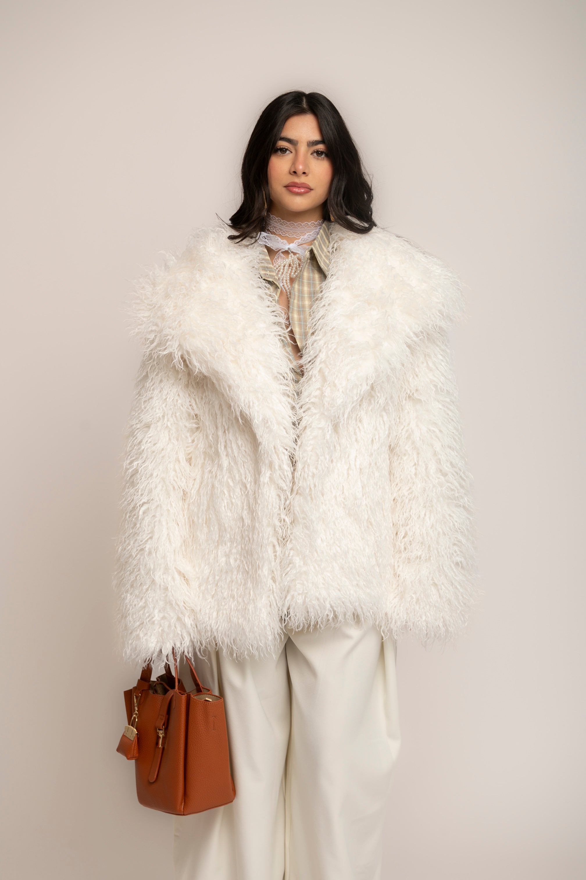 Pelliccia teddy white