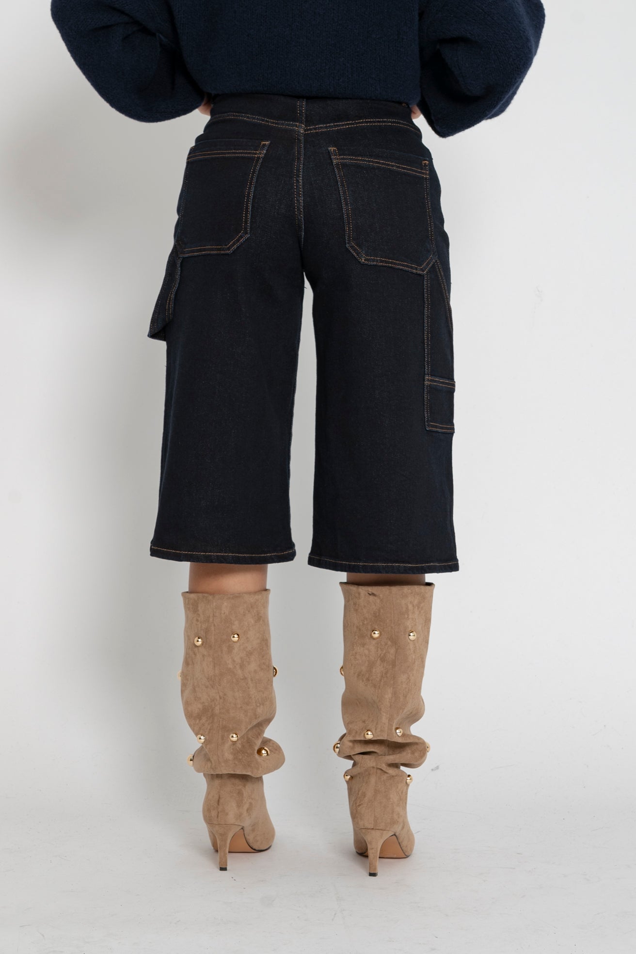 Bermuda ballon denim blue