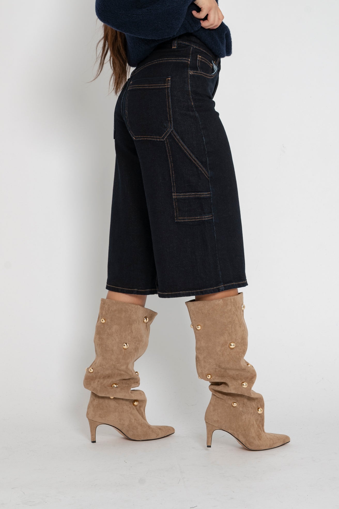 Bermuda ballon denim blue