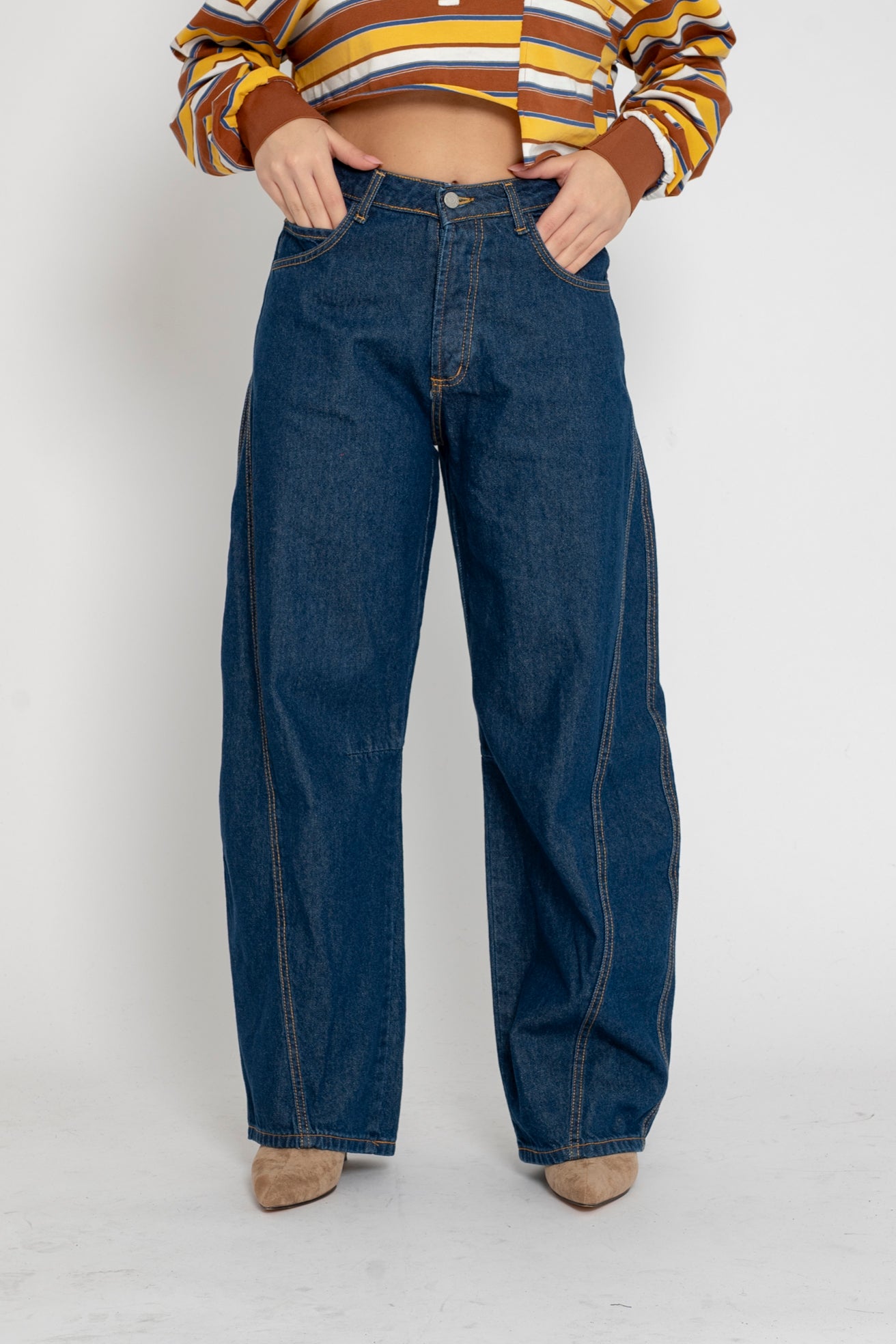 Jeans scuro ballon