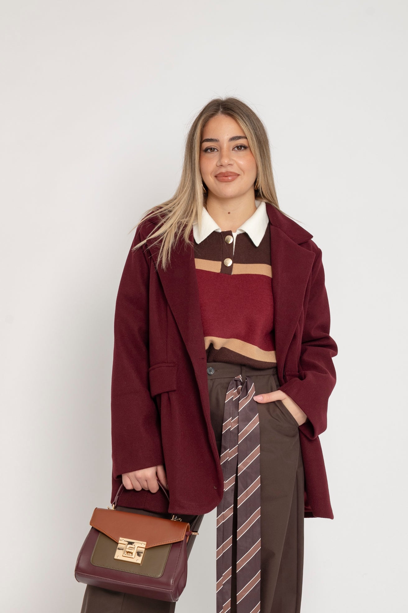 Giacca cappotto in panno