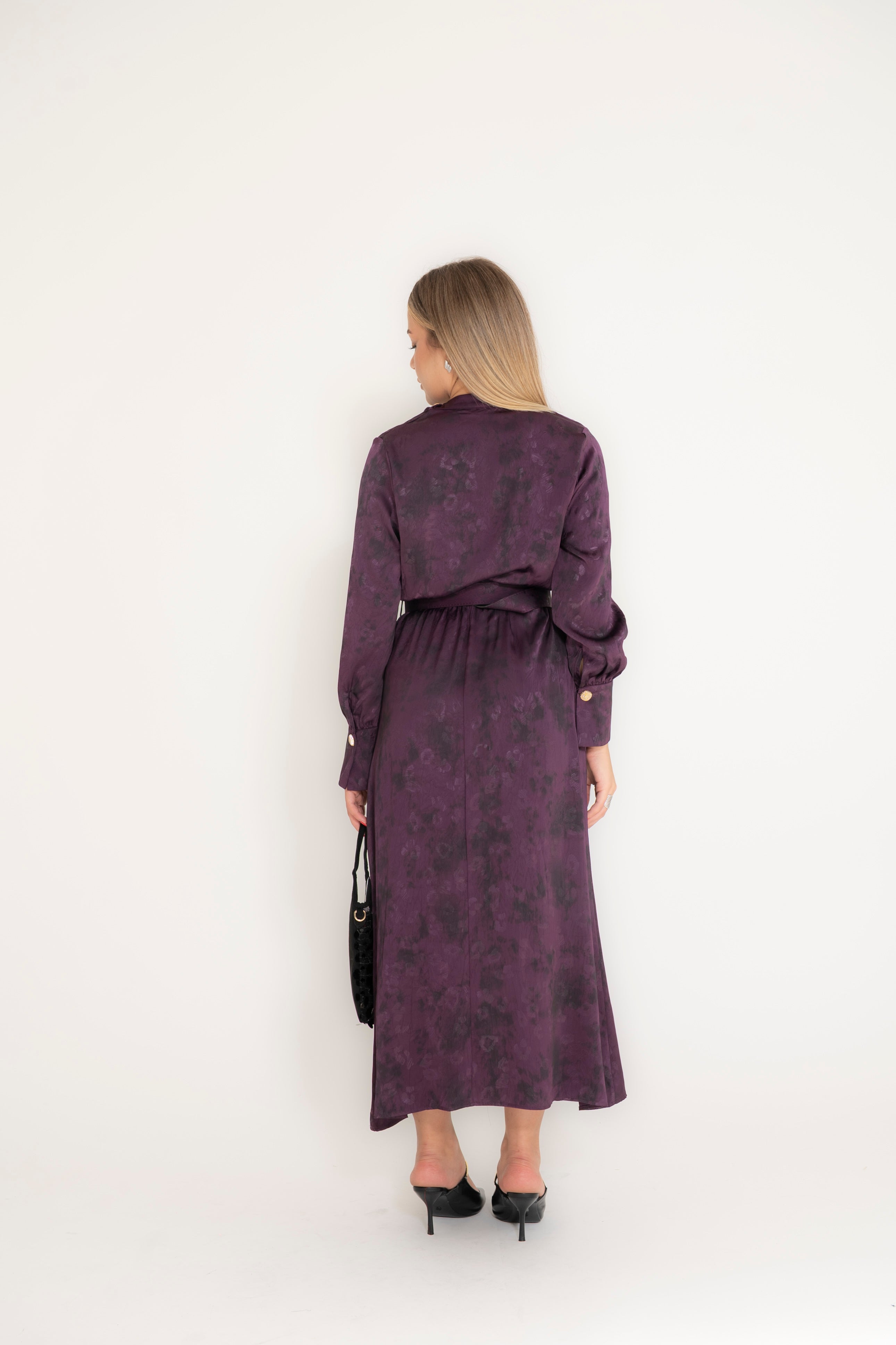 Abito midi violet
