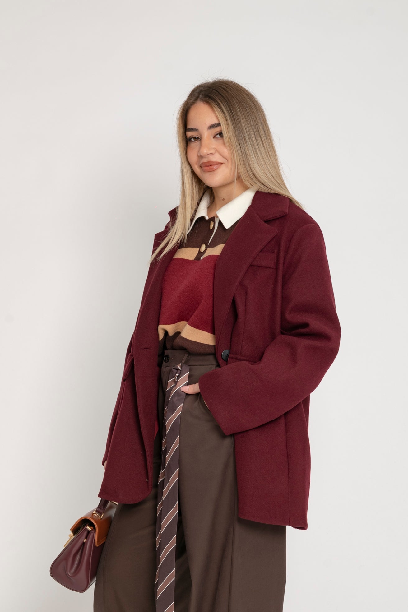 Giacca cappotto in panno