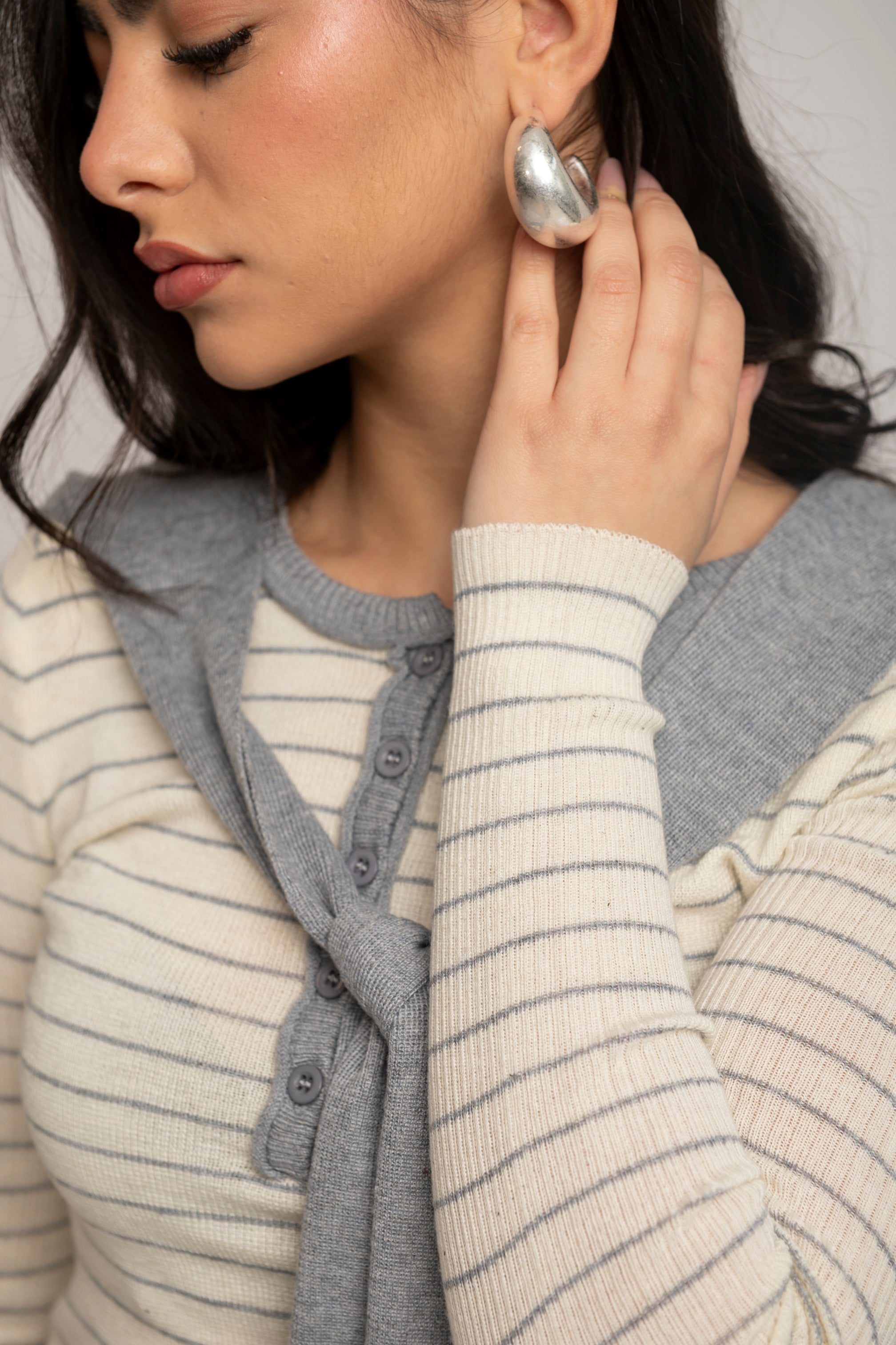 Orecchini cerchi opachi