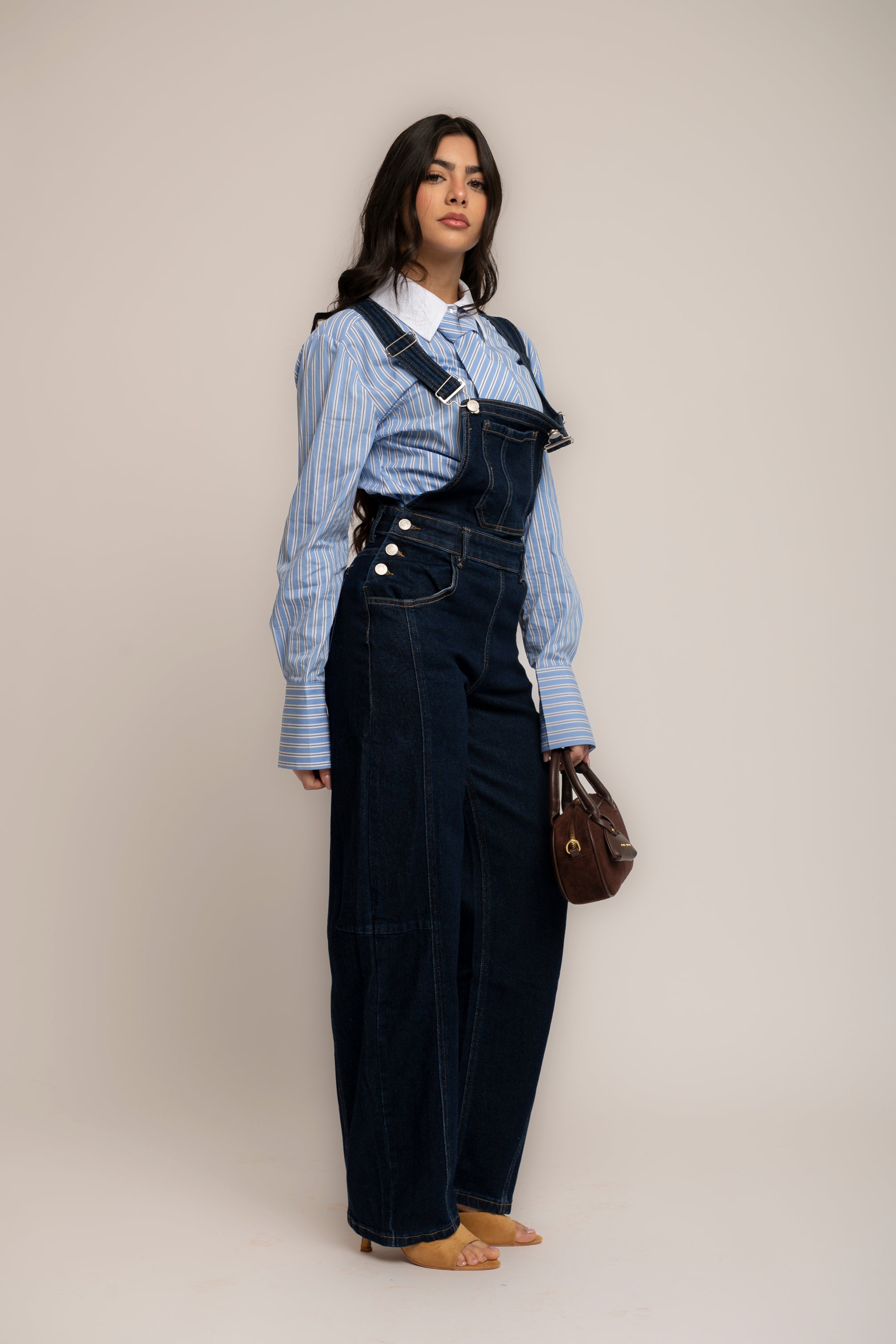 Salopette in denim blue