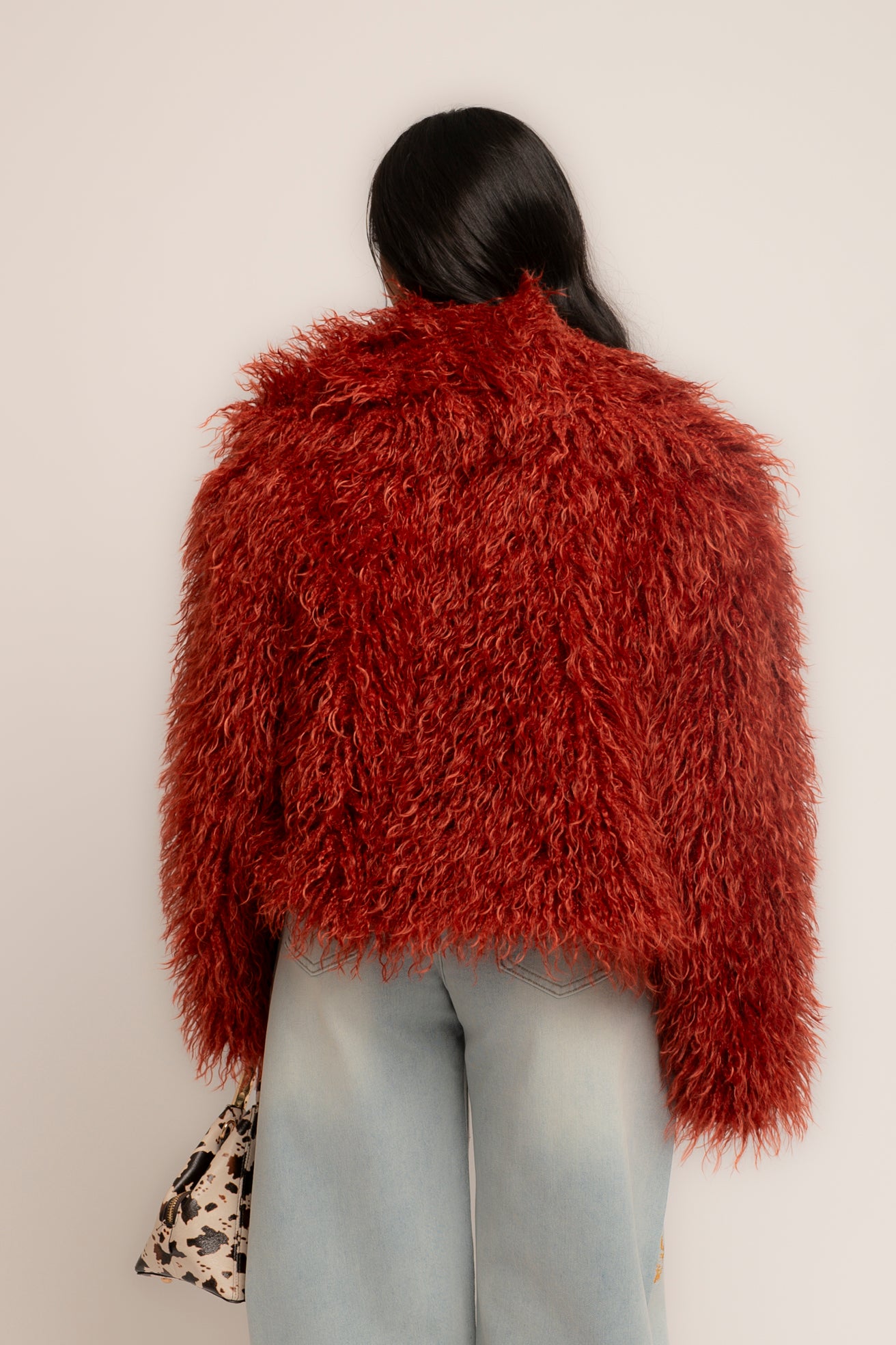 Pelliccia teddy orange