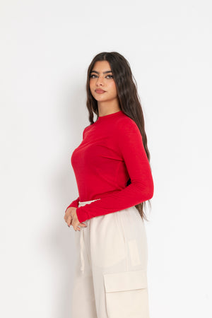 Maglia basic semitrasparente