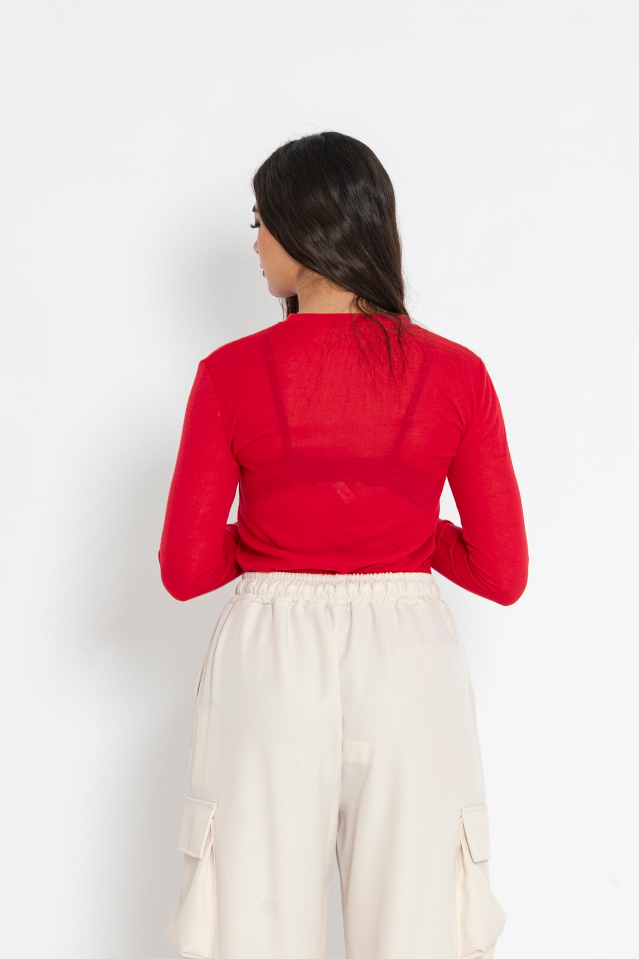 Maglia basic semitrasparente