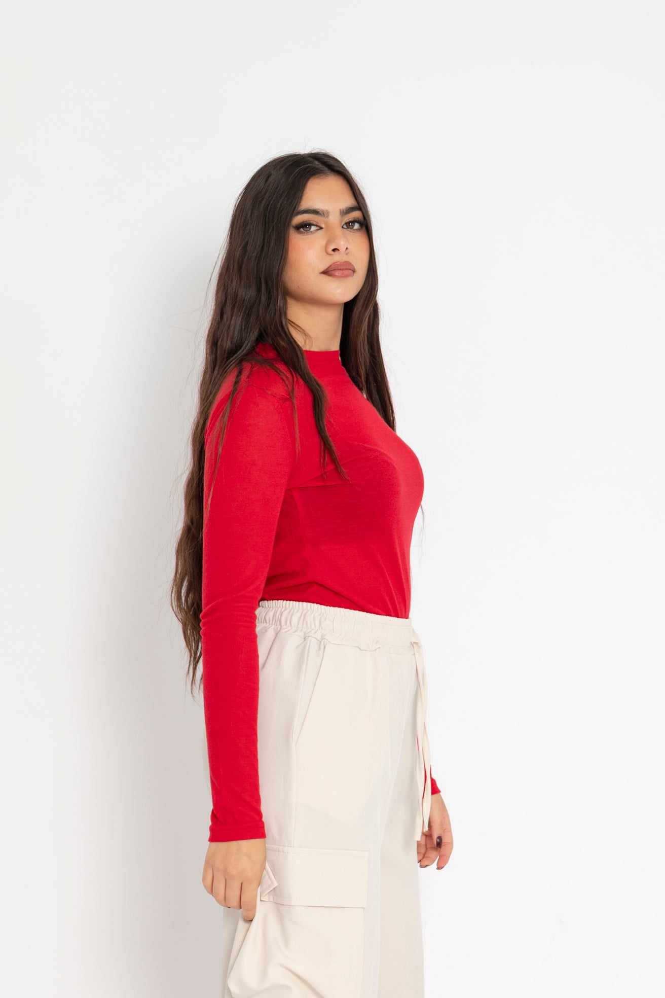 Maglia basic semitrasparente