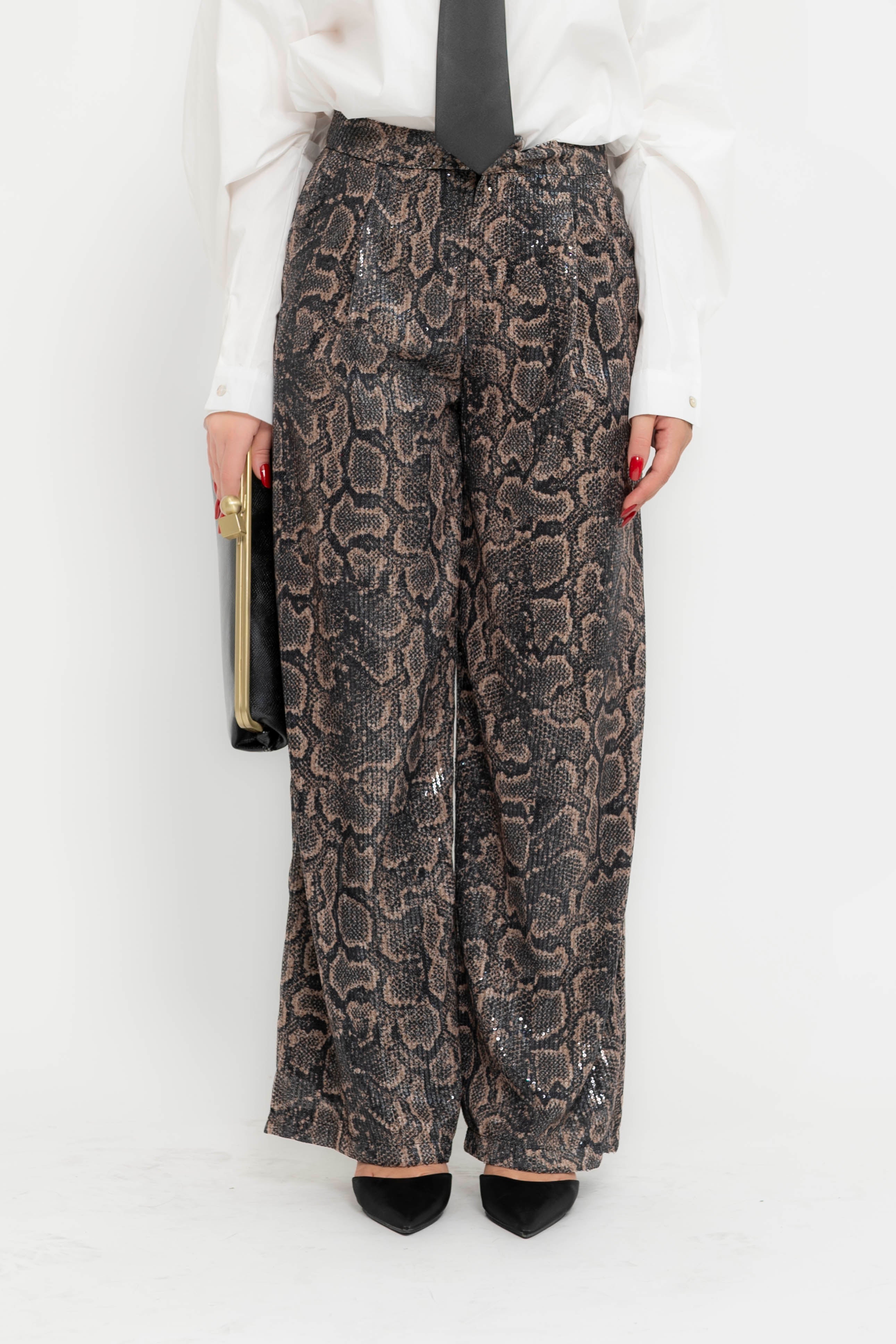 Pantalone pitonato Lumina