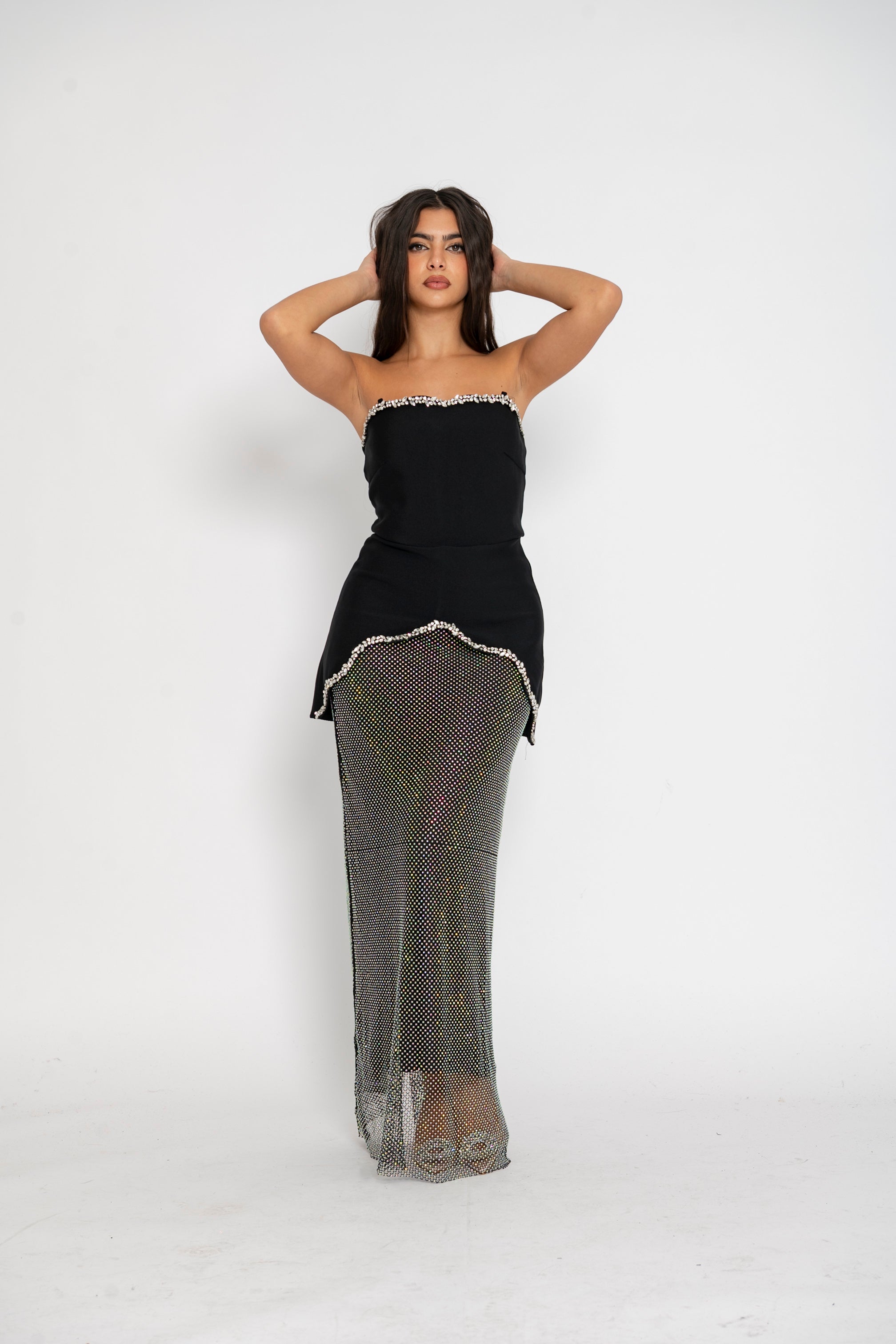 Cordset bandage strass