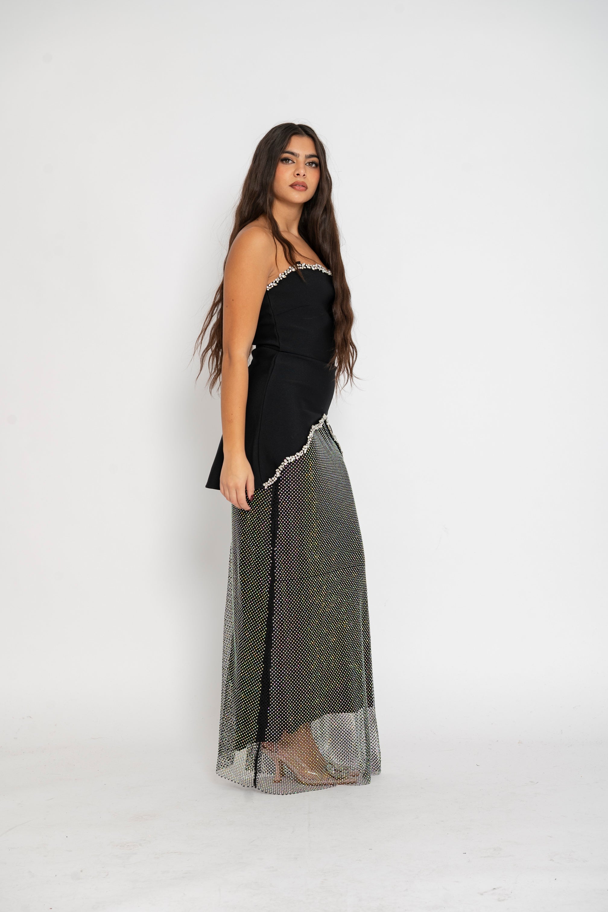 Cordset bandage strass