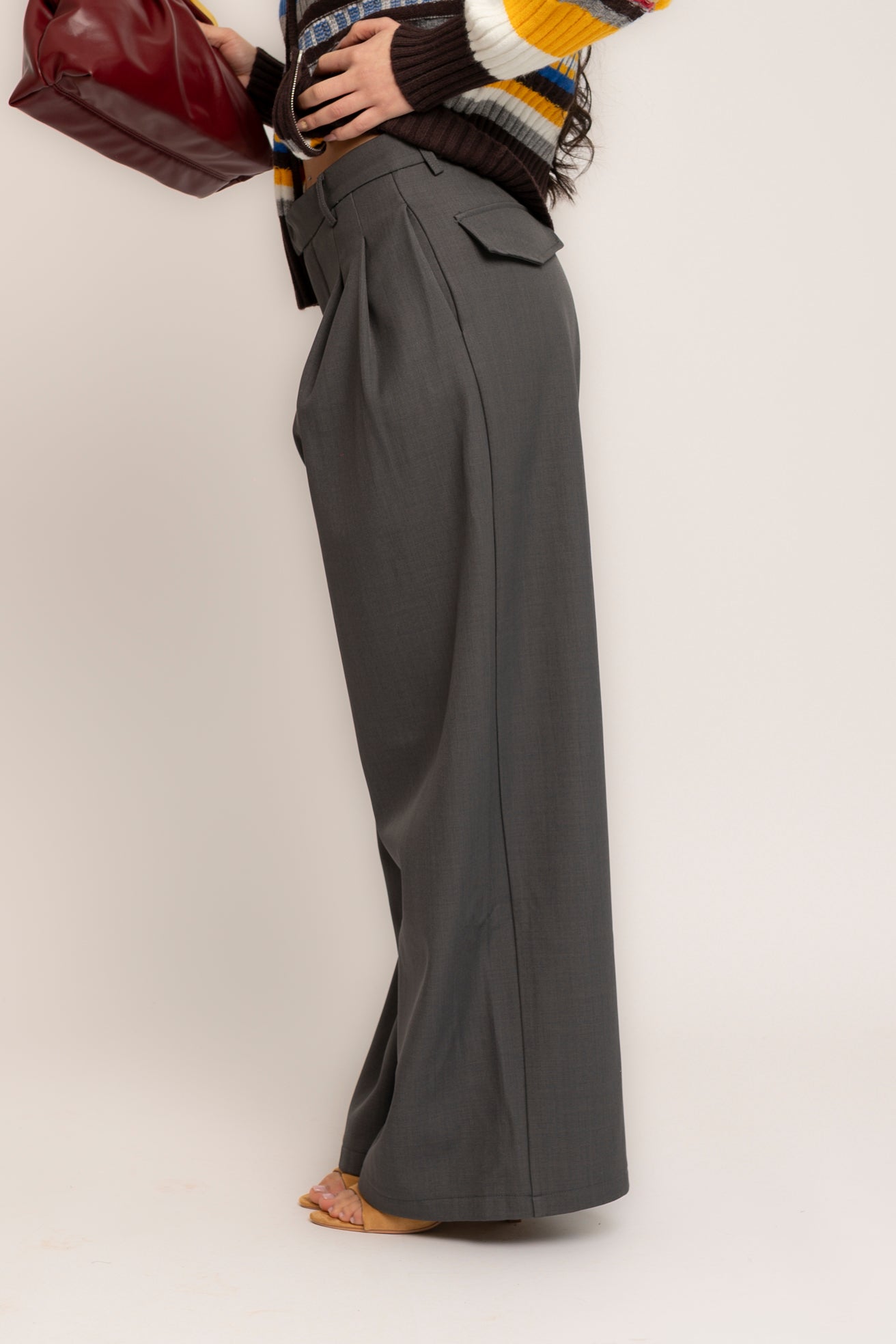 Pantalone classico felpato