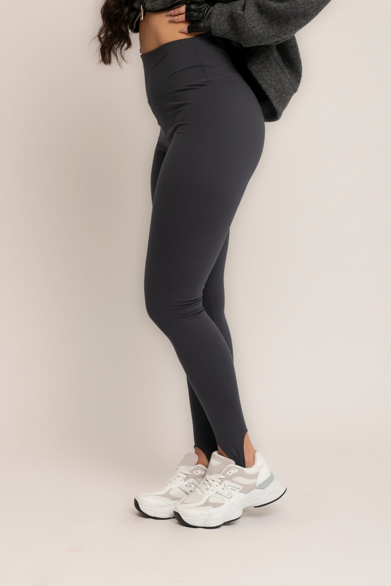 Leggings con ghette felpato