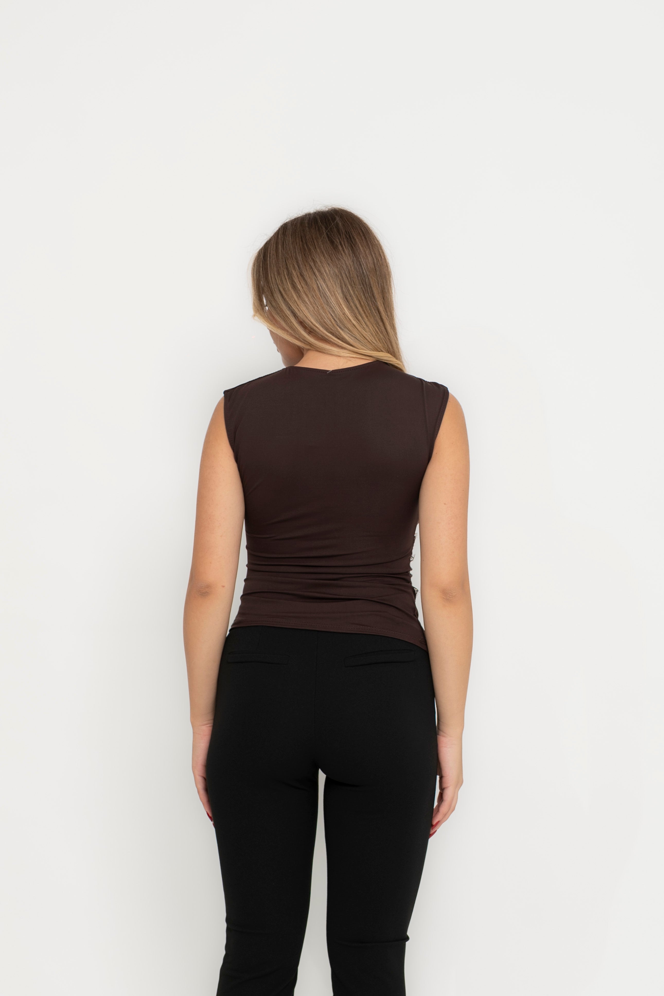 Maglia con dettagli in pizzo