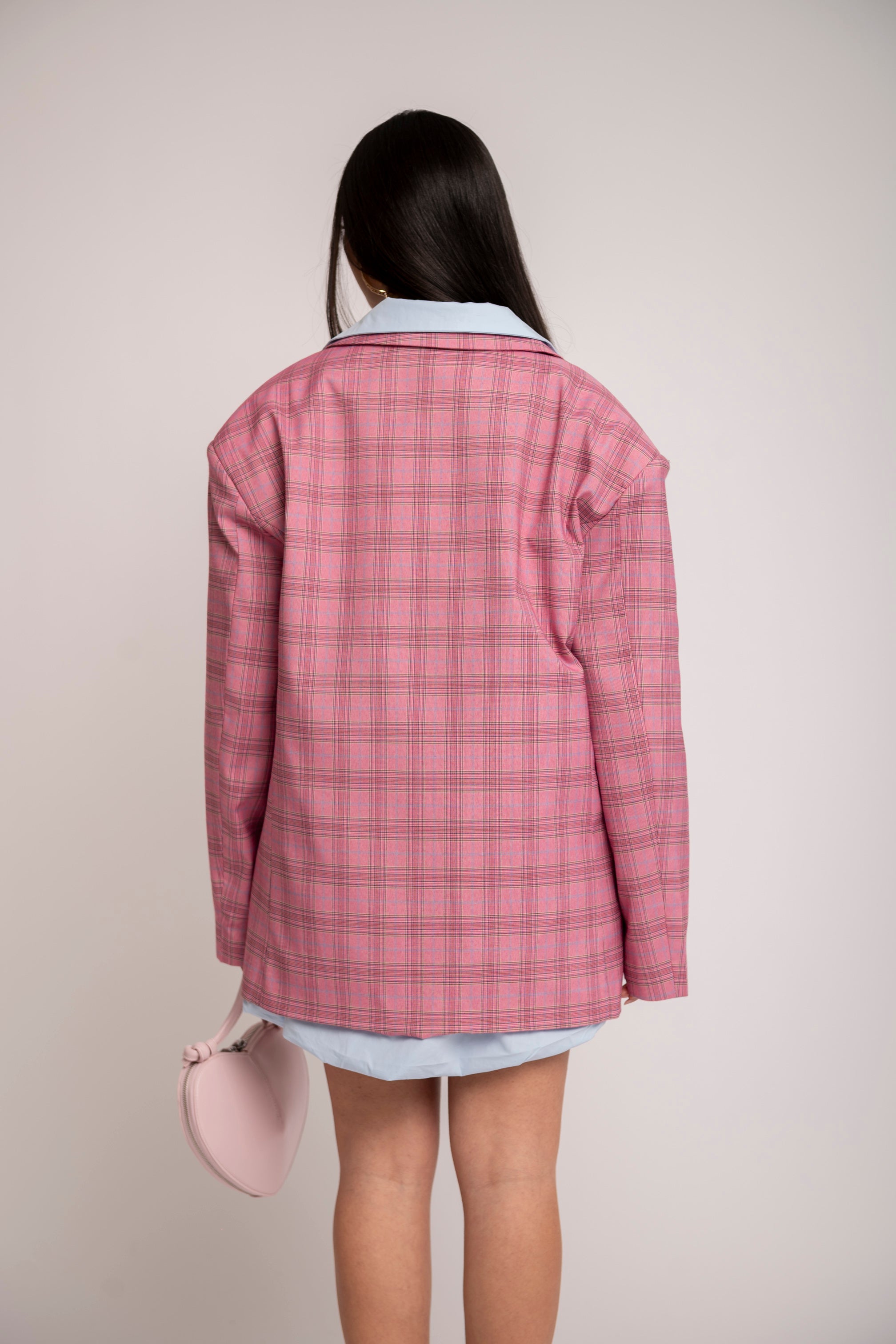 Giacca quadroni pastel