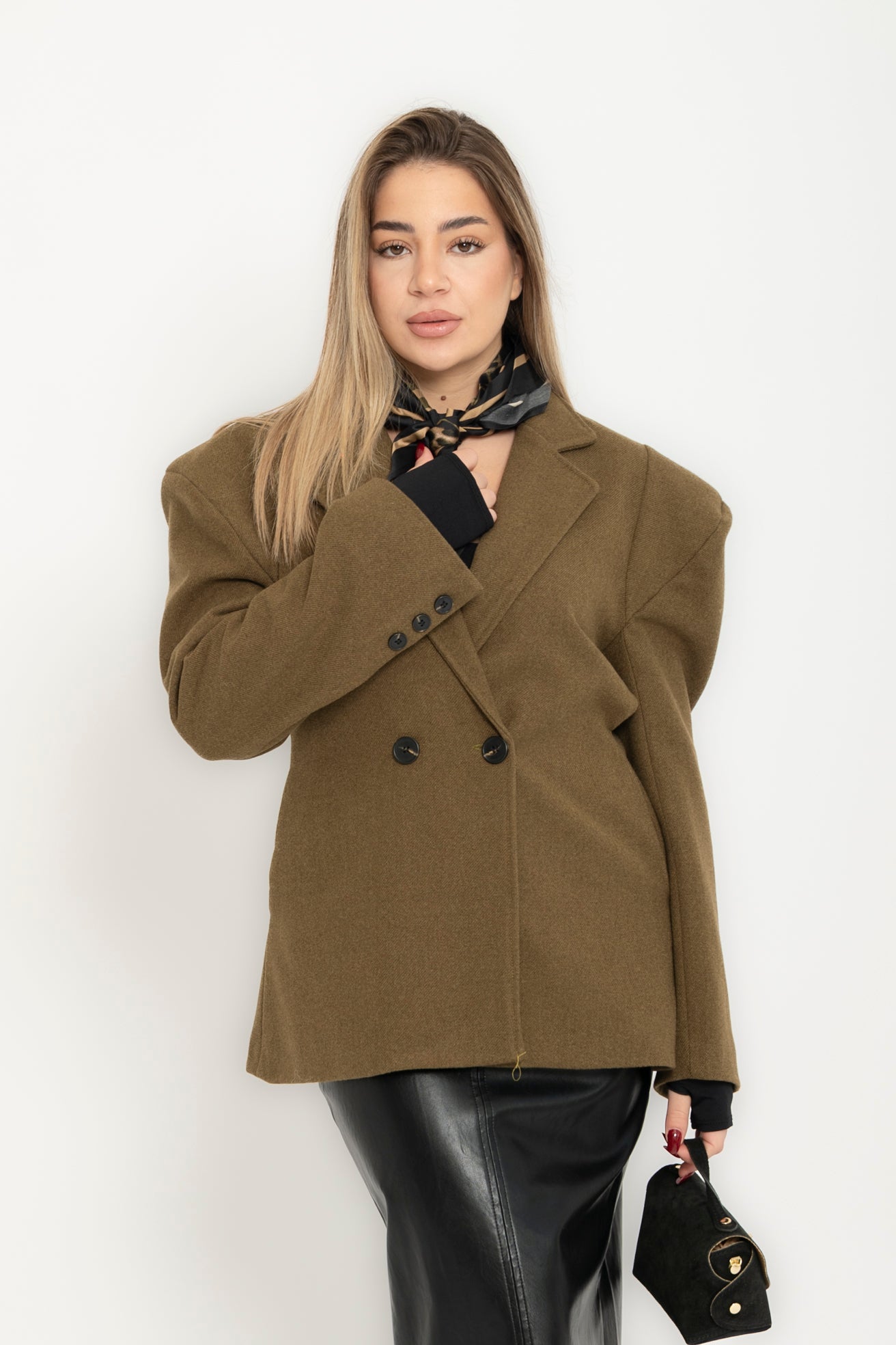 Giacca in panno avvitata