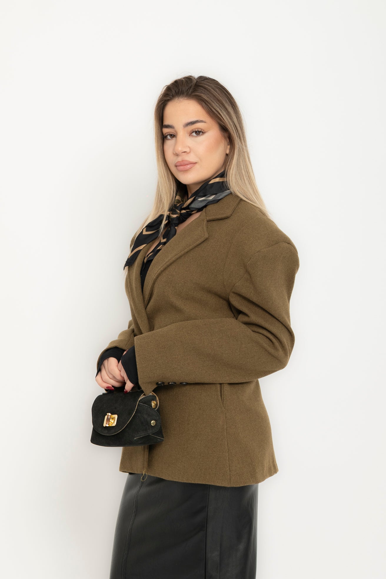 Giacca in panno avvitata