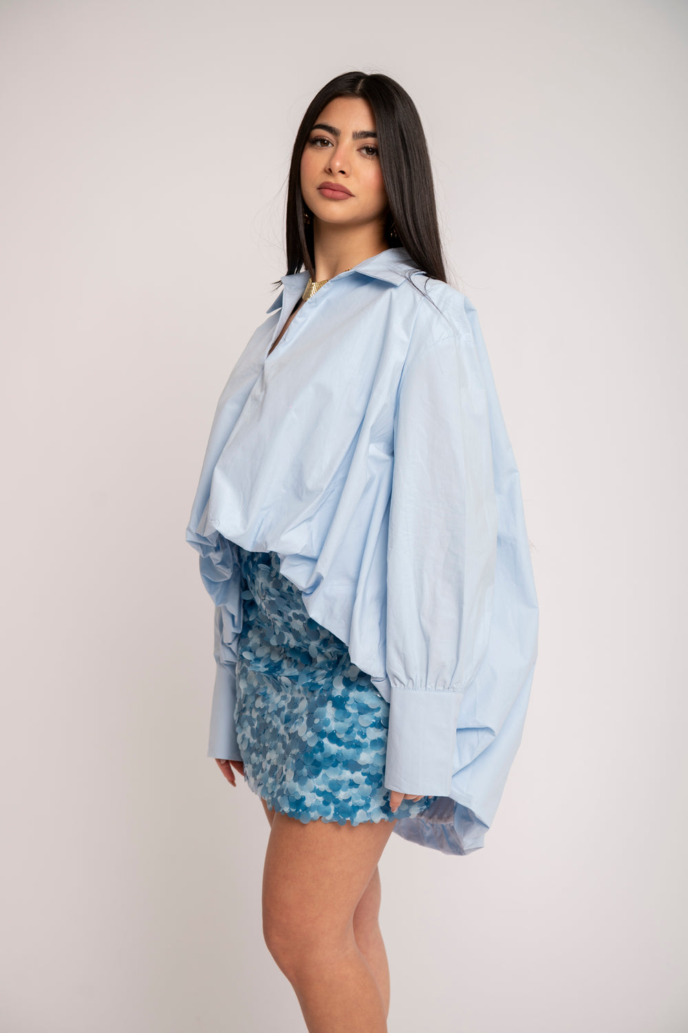 Camicia asimmetrica palloncino