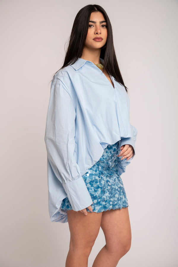 Camicia asimmetrica palloncino