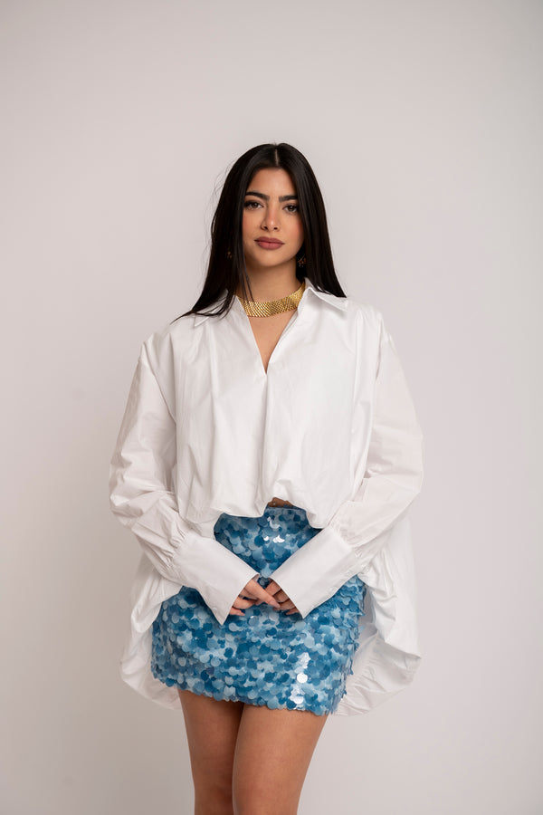 Camicia asimmetrica palloncino