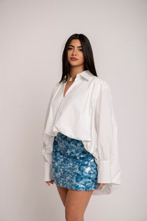 Camicia asimmetrica palloncino
