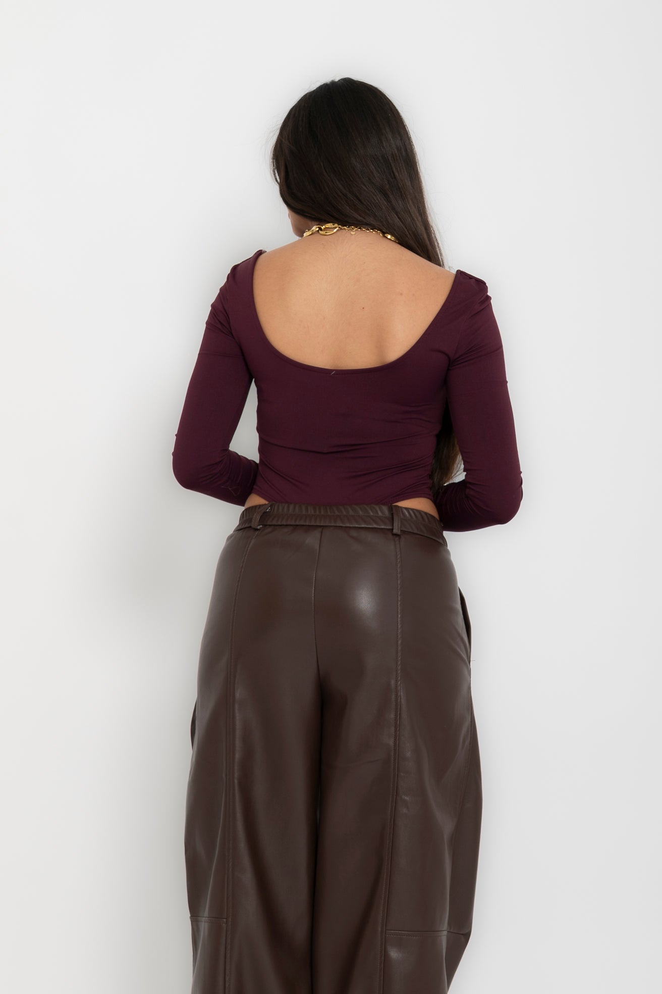 Body scollo quadrato sgambato