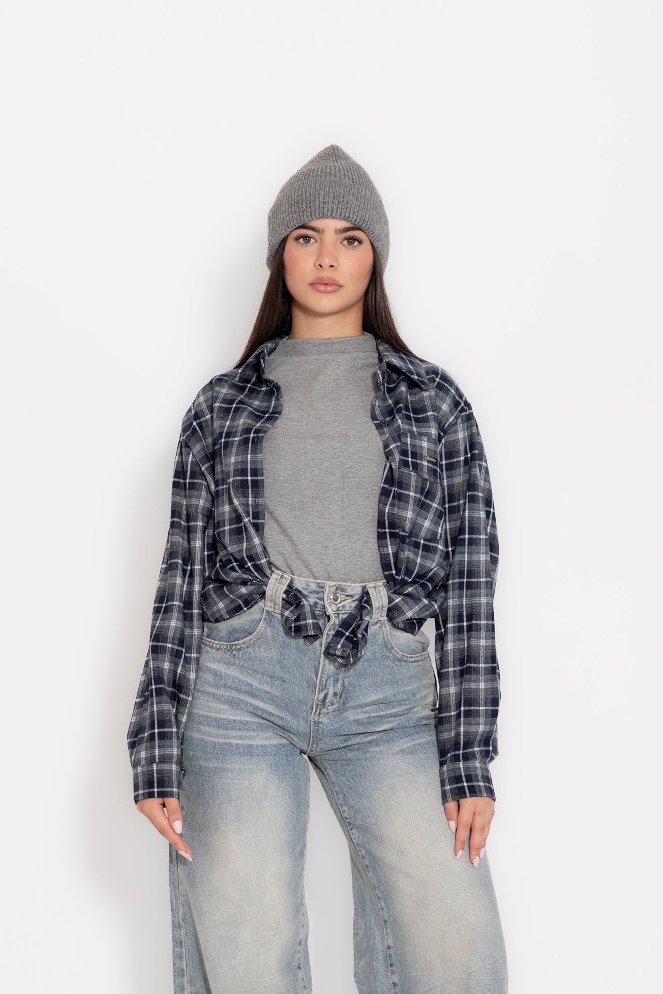 Camicia con maglia collo alto