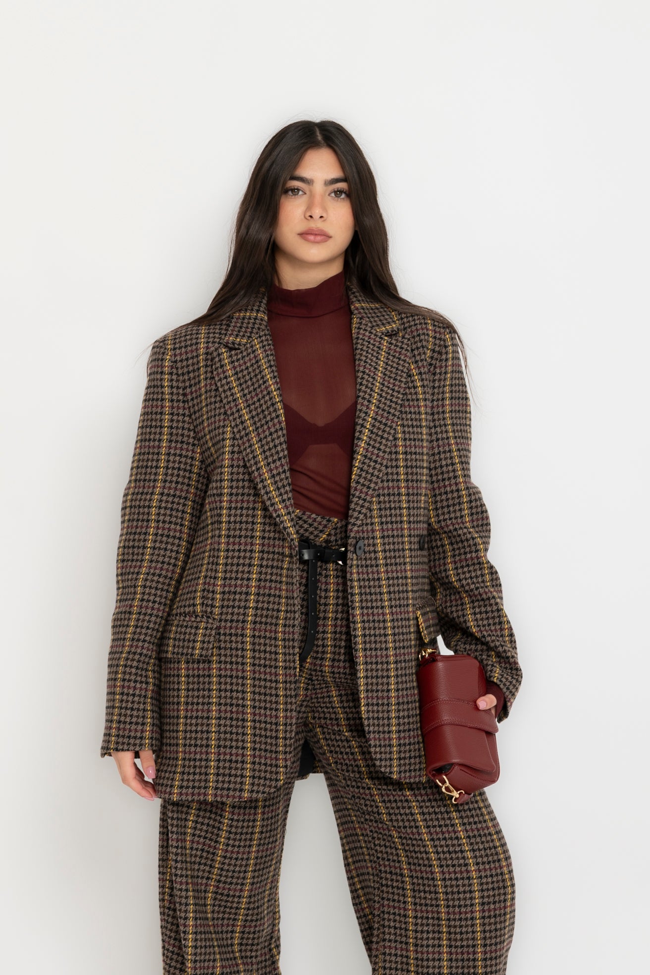 Tailleur pied de poule Lumina