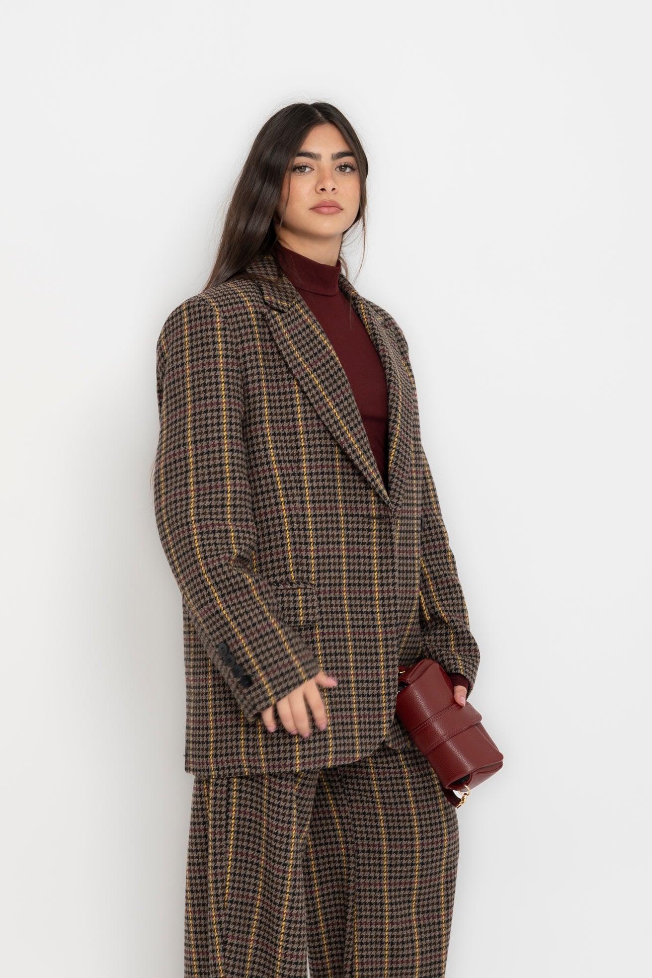 Tailleur pied de poule Lumina