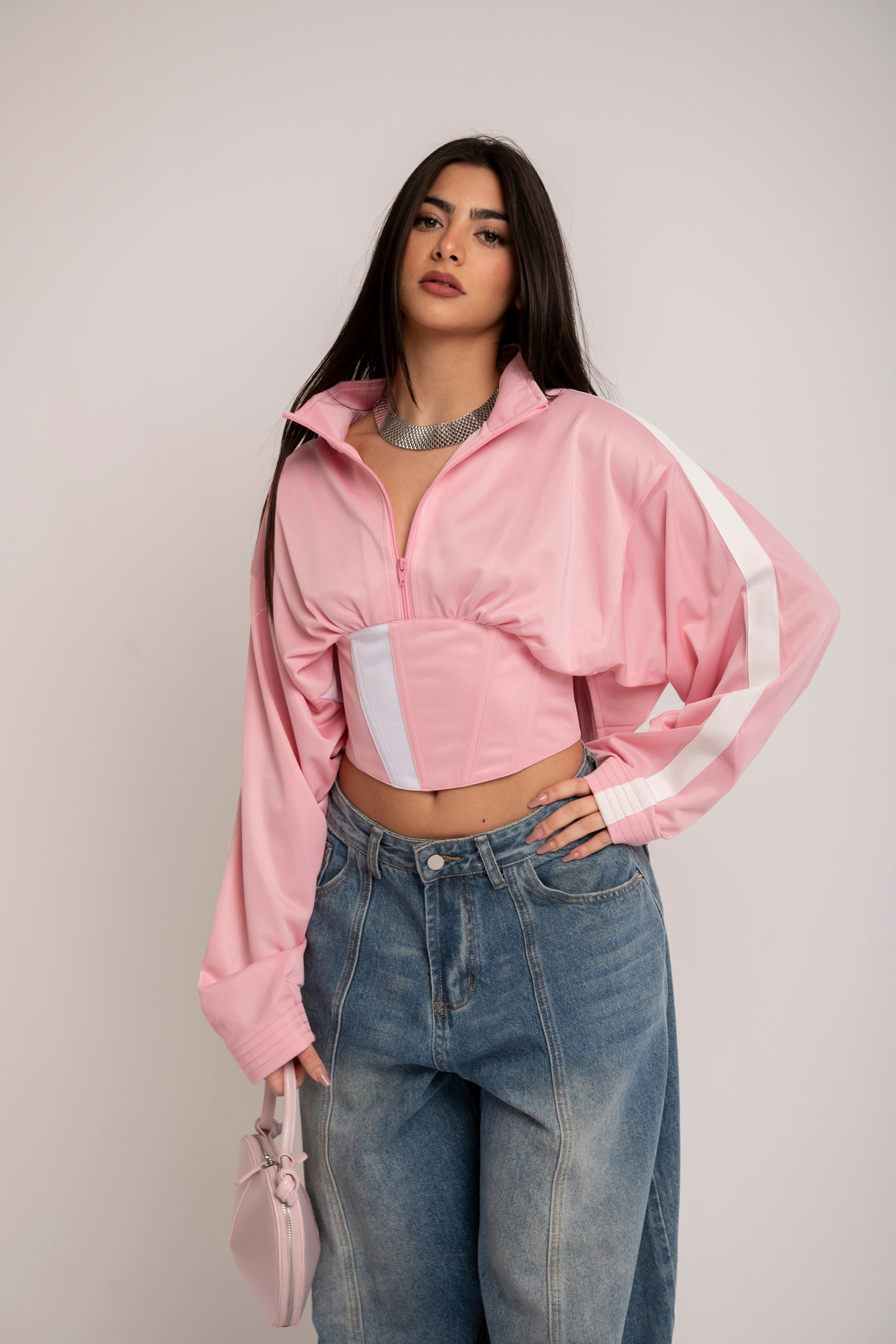 Felpa corpetto pink