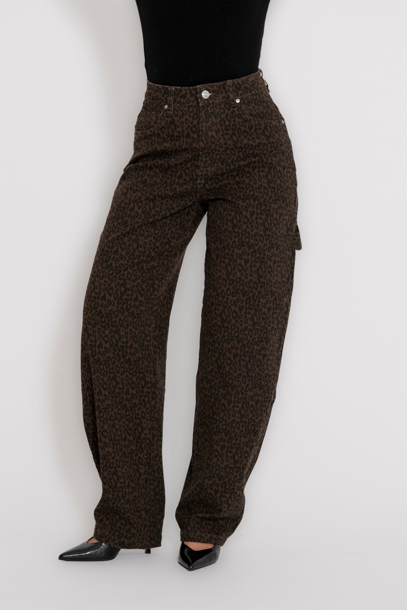 Jeans ballon animalier